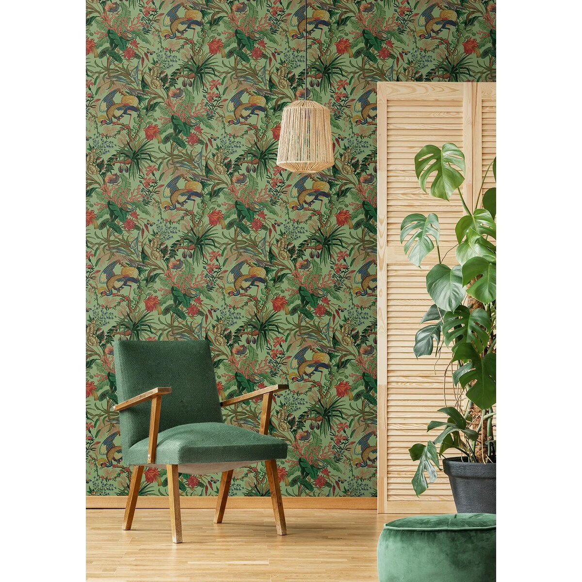 NextWall Tropical Canopy Peel and Stick Wallpaper