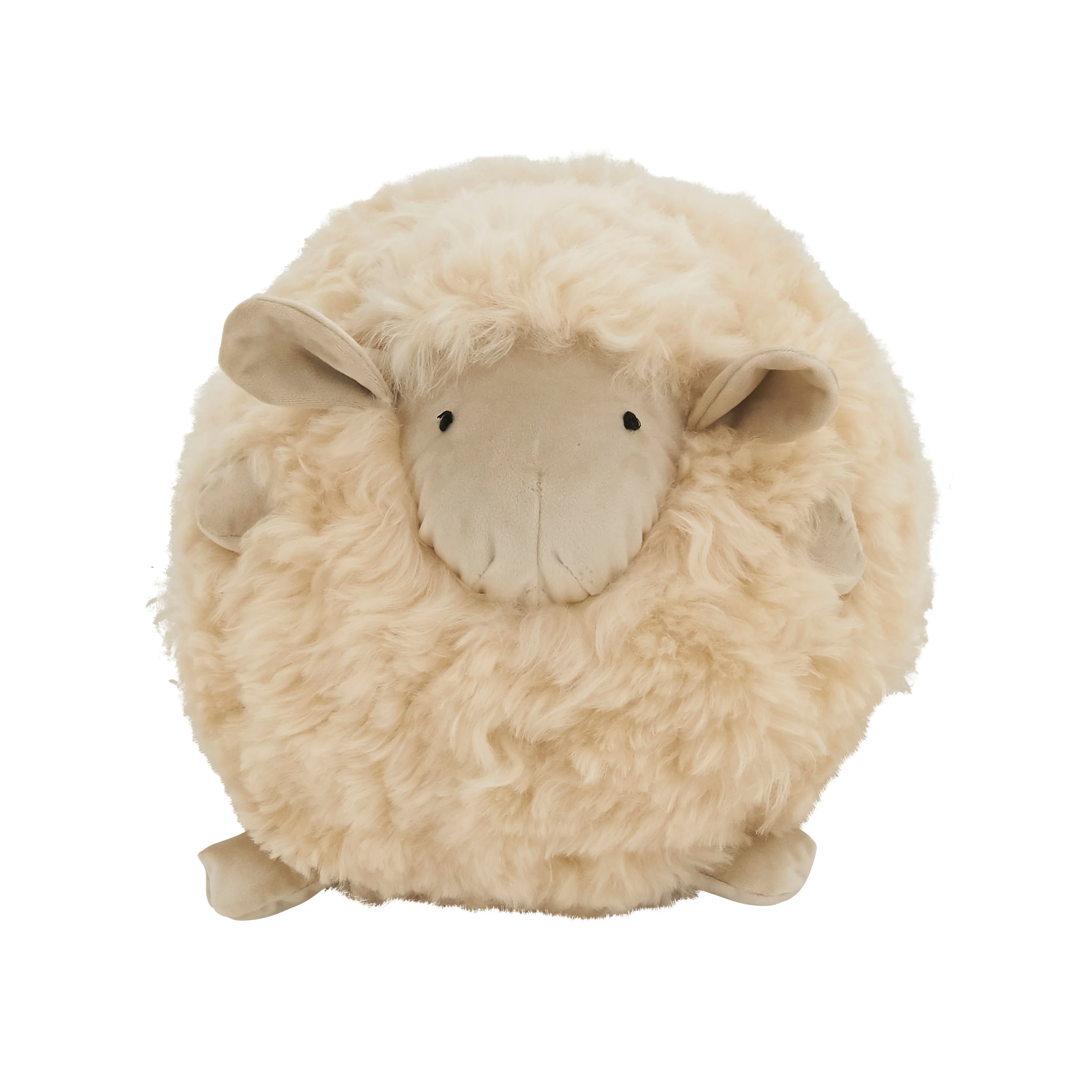 Wooly Wonder Baby Lamb Poly Filled Throw Pillow