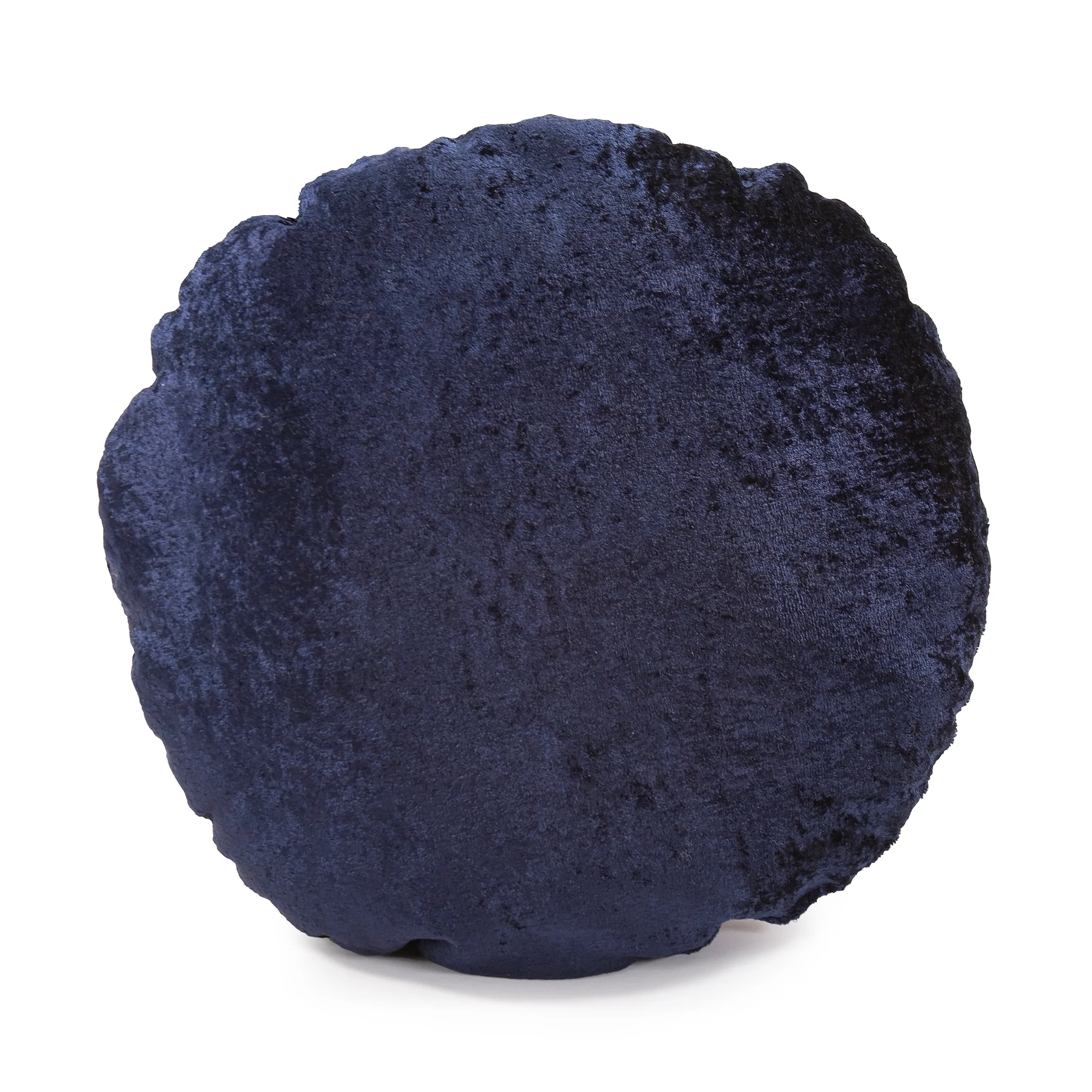 Allan Andrews Amaron Decorative Round Crushed Velvet Throw Pillow