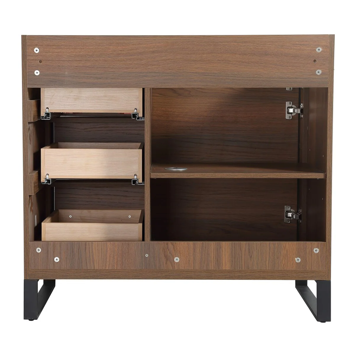 Fine Fixtures Opulence Collection Bathroom Vanity with White Ceramic Sink