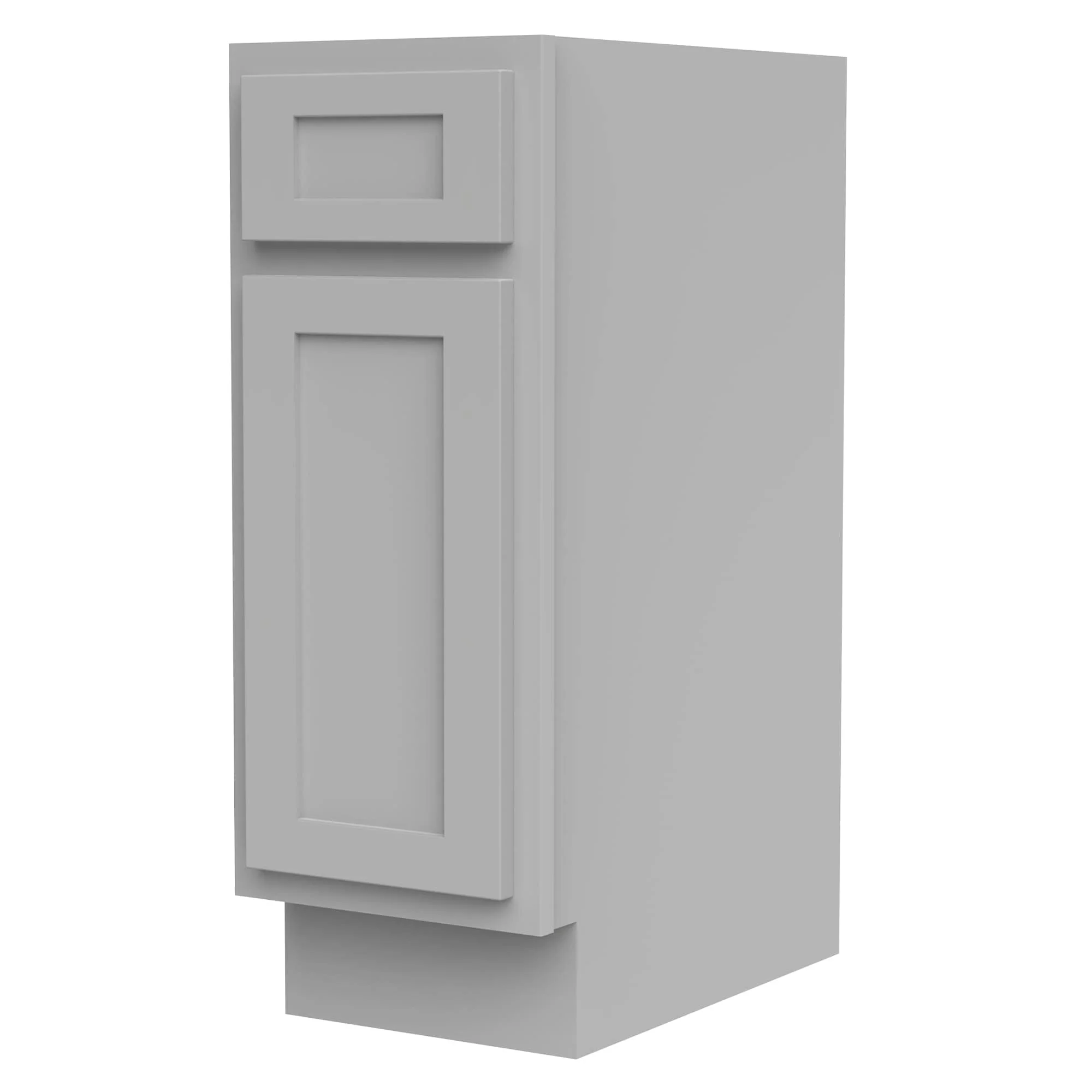 Vanity Art 12 Inch Bathroom Vanity Base Cabinet Single Right Offset Solid Wood Small Bathroom Storage Floor Cabinet
