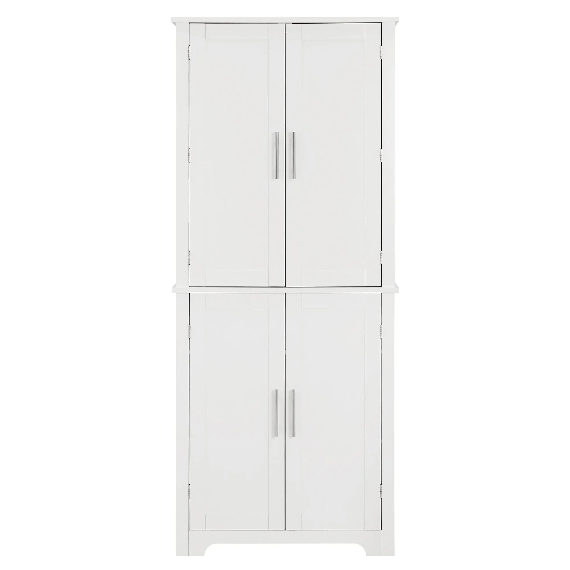 Bathroom storage cabinets with open shelves