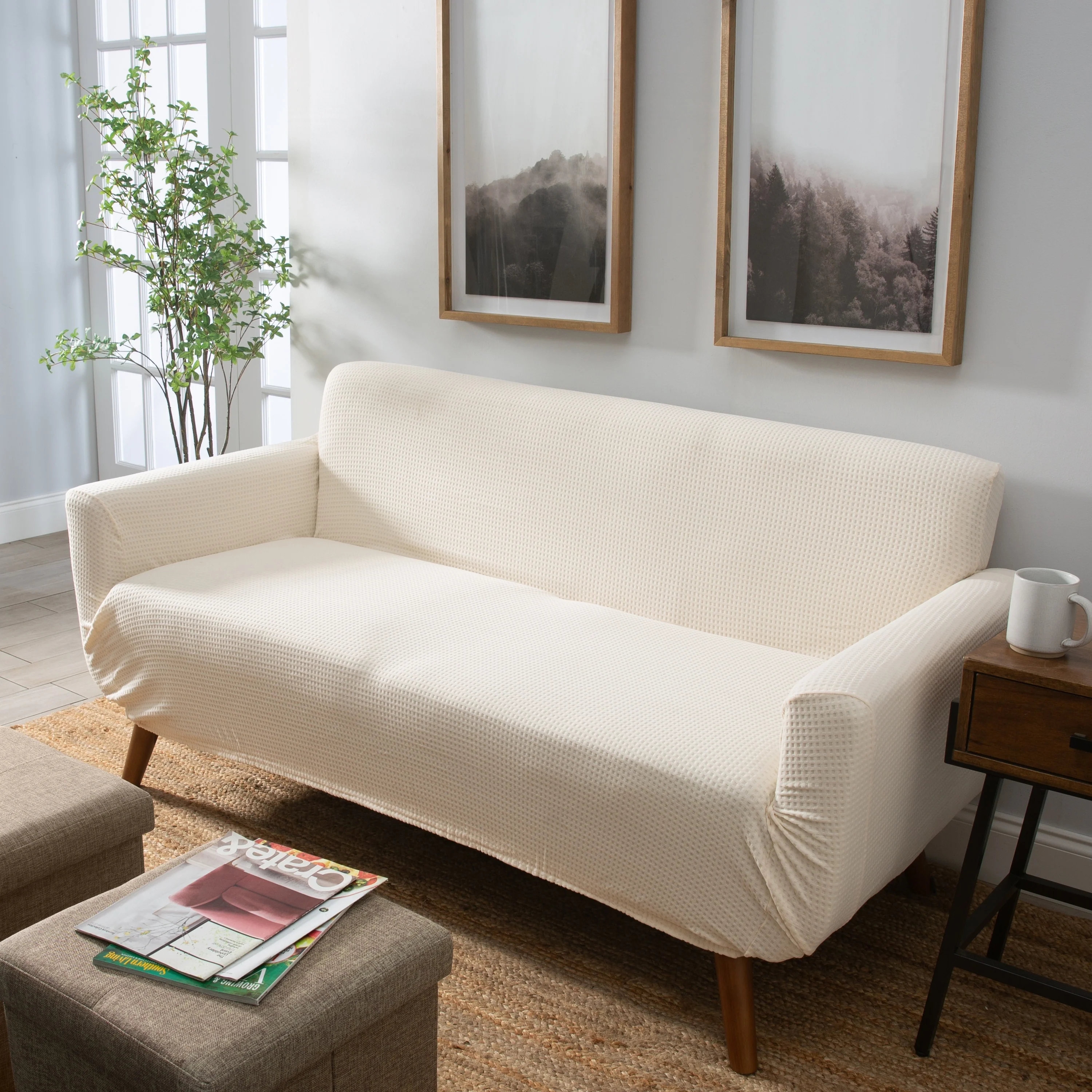 Home Details Pixel Stretch Love Seat Slip Cover - 96.5 x 47.2