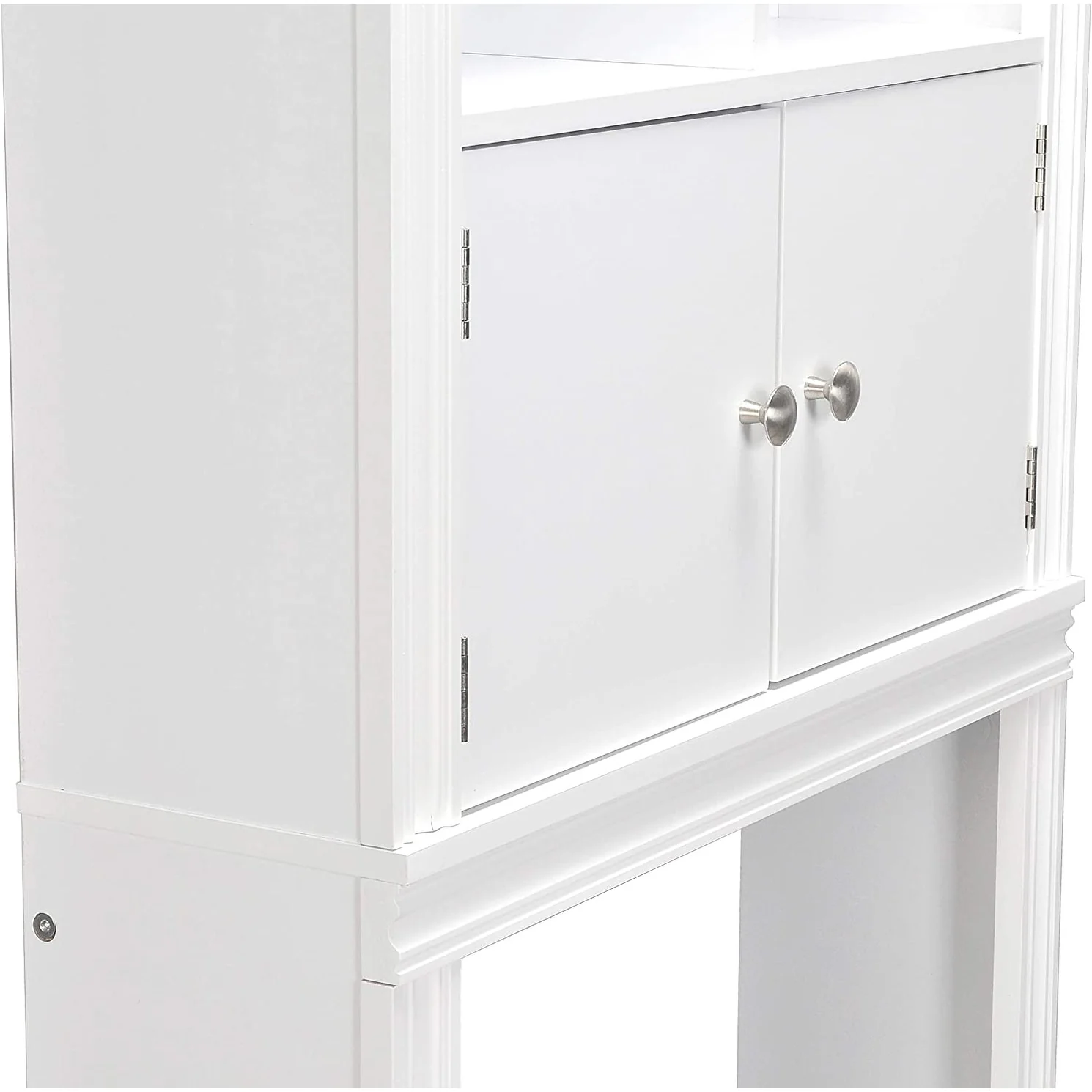 Spirich Home Bathroom Shelf Over The Toilet with 4 Cubbies, Bathroom Cabinet Organizer Over Toilet, Space Saver Cabinet Storage