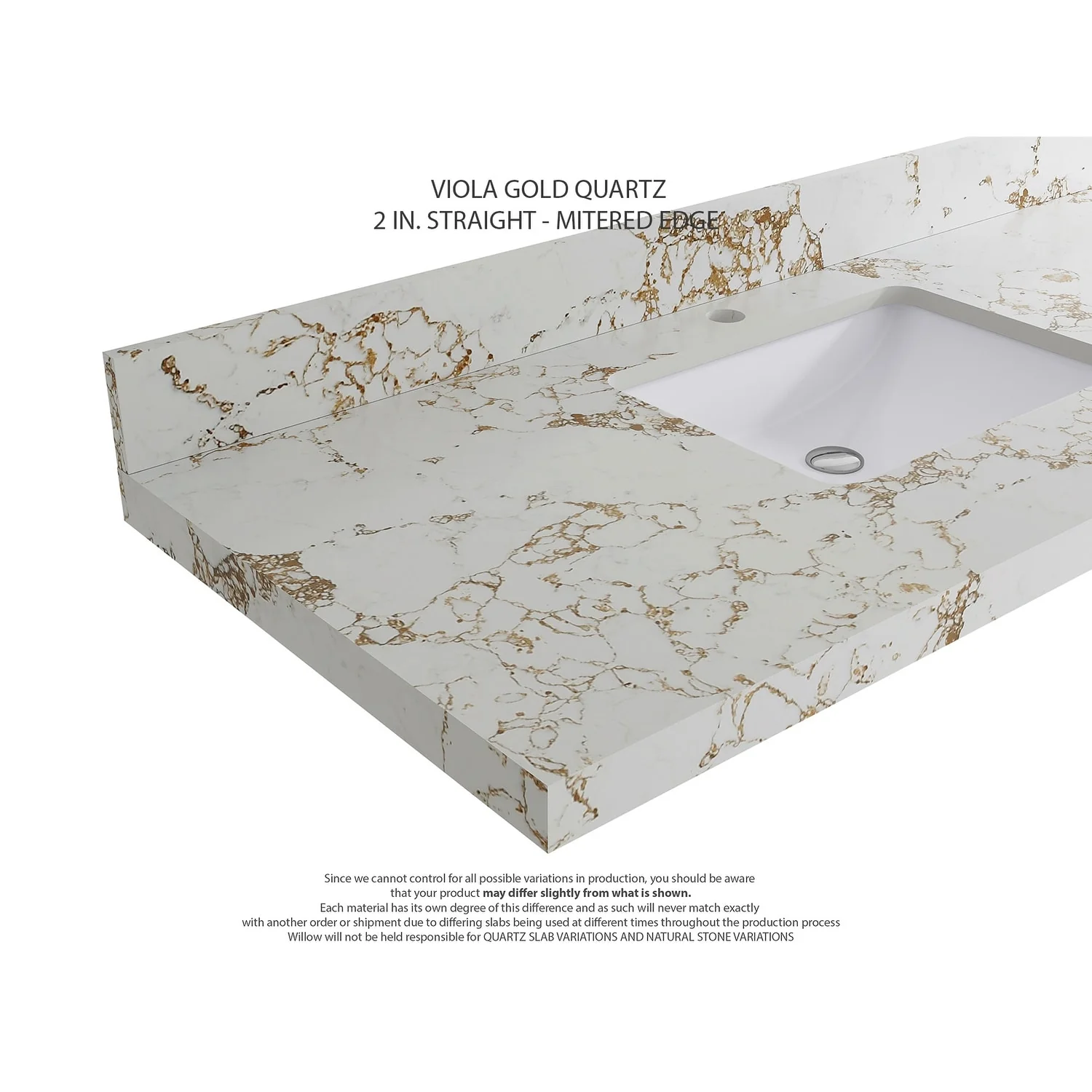 Willow Collections 42 in. W x 22 in. D Alys Single Sink Bathroom Vanity with Countertop