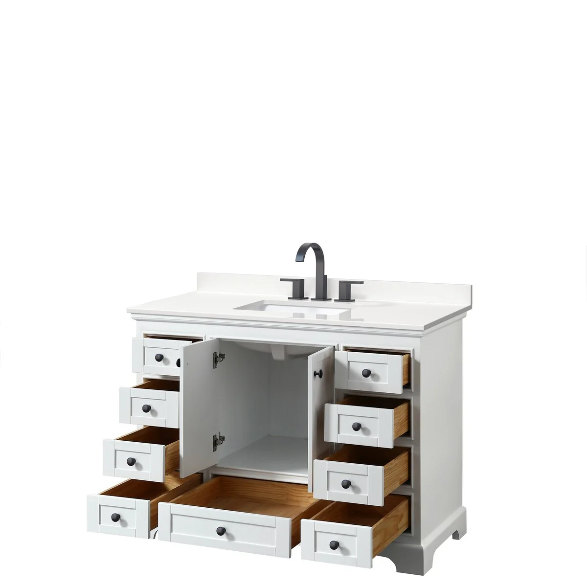 Deborah 48-inch Single Vanity, Quartz Top