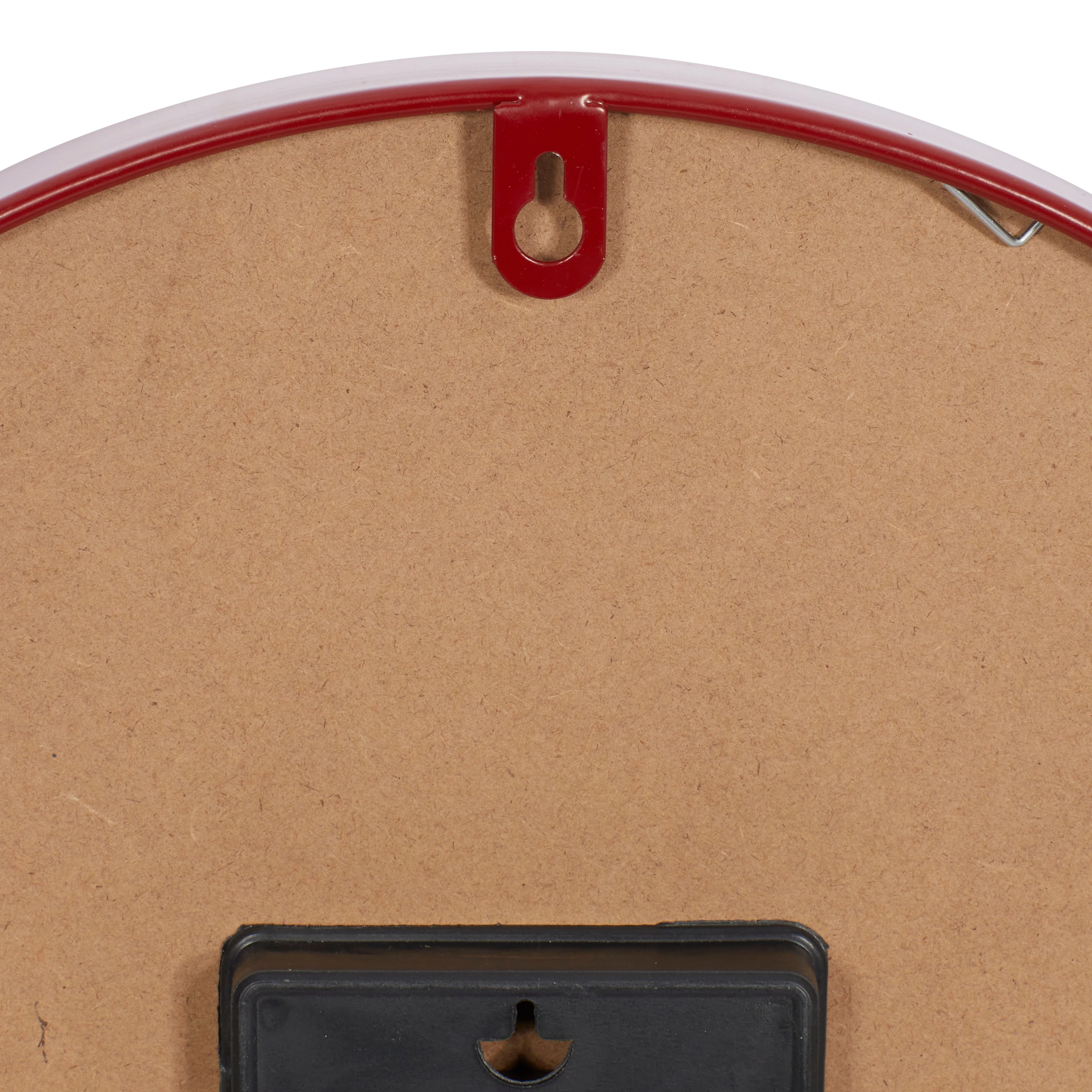 Red Iron Farmhouse Wall Clock 14 x 14 x 3 - 14 x 3 x 14