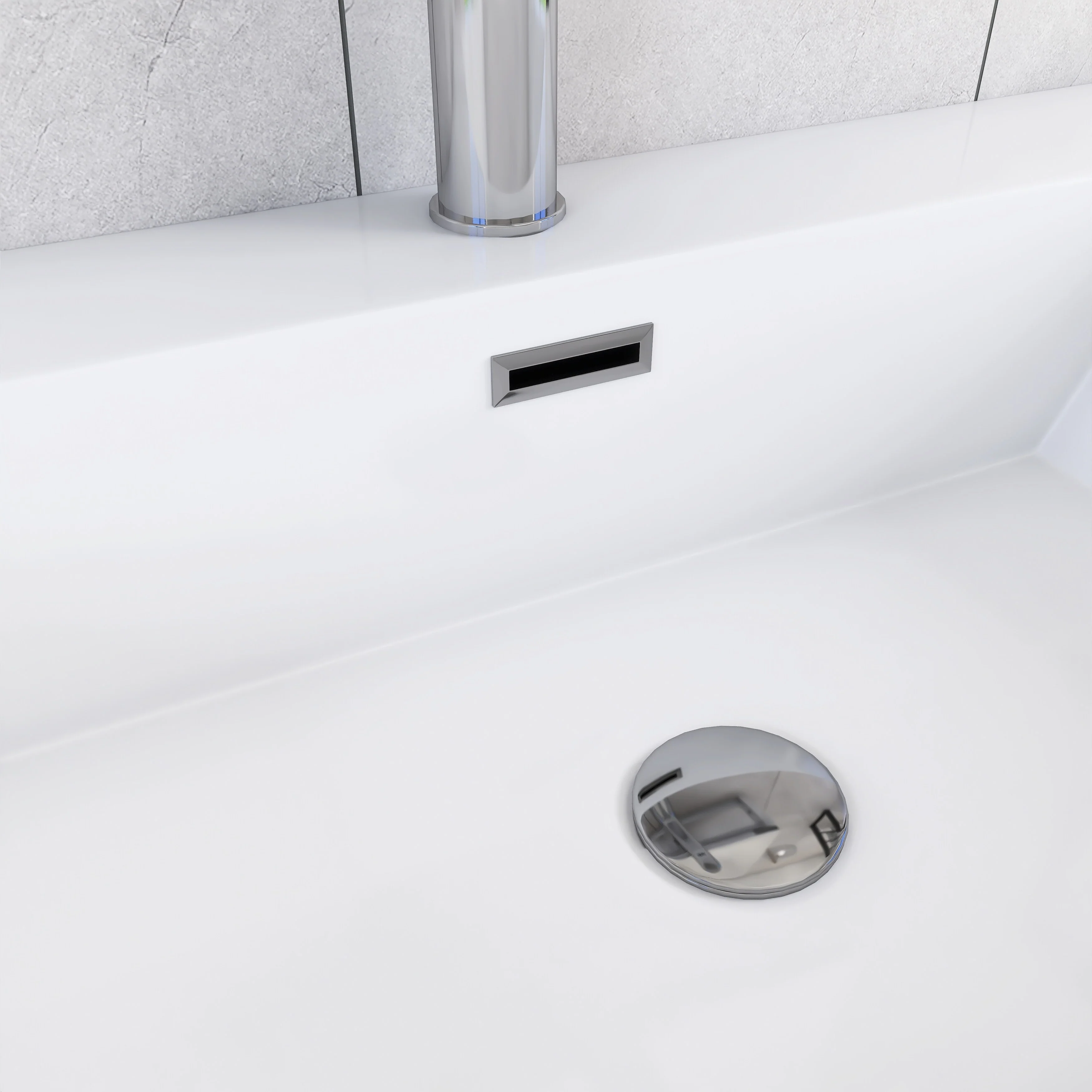 Angela Wall Mounted Bathroom Vanity in F. Oak with White Cultured Marble Top
