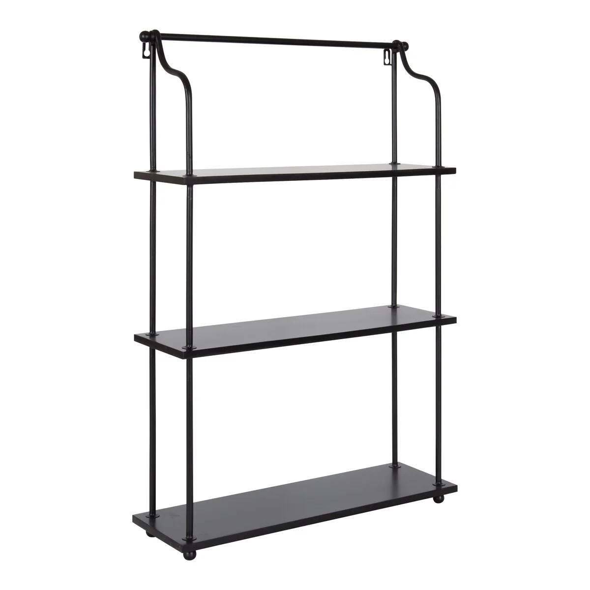 Kate and Laurel Walters Wood and Metal 3-tier Floating Shelf