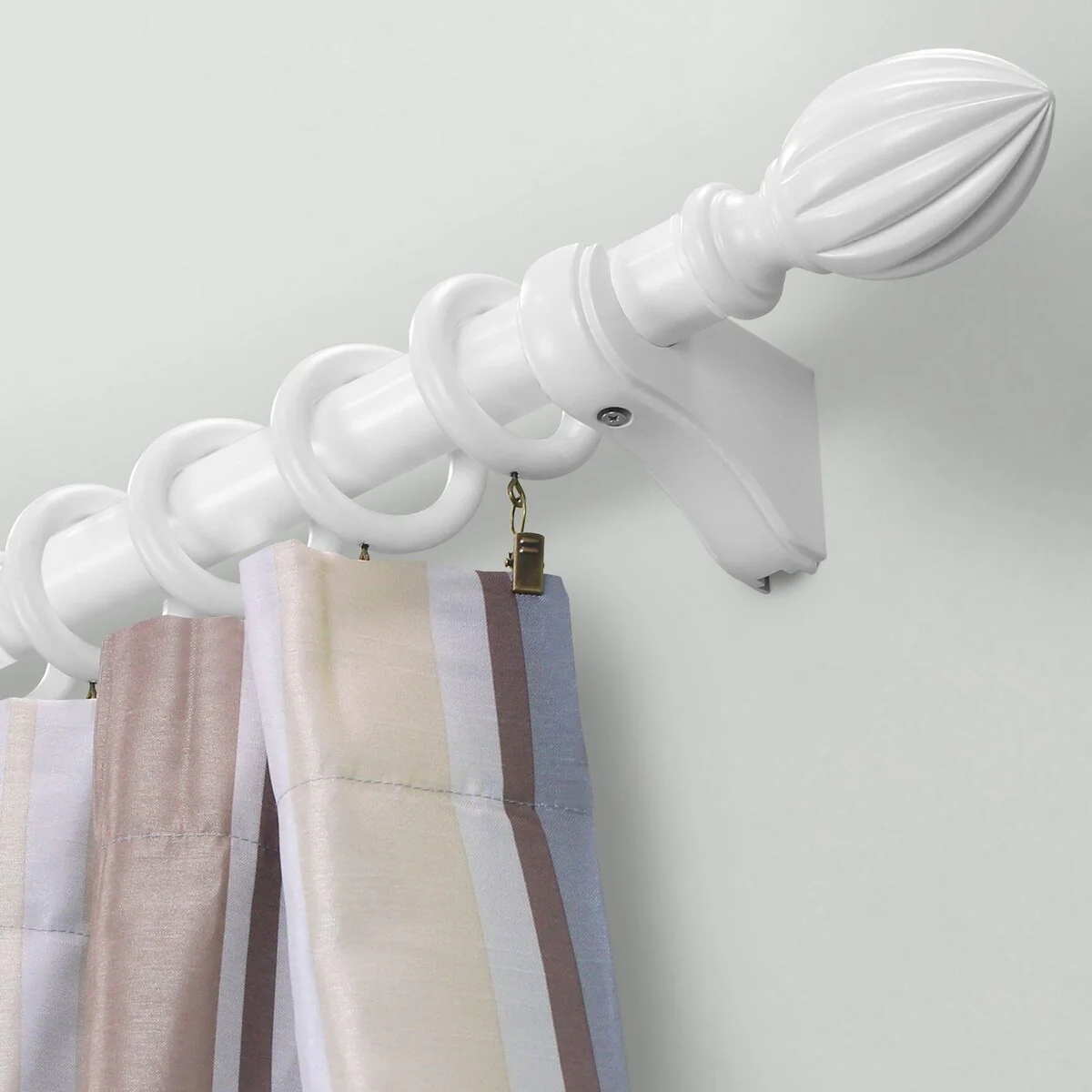 Mix and Match 1-3/8 in. dia. Wood Single Smooth Curtain Rod