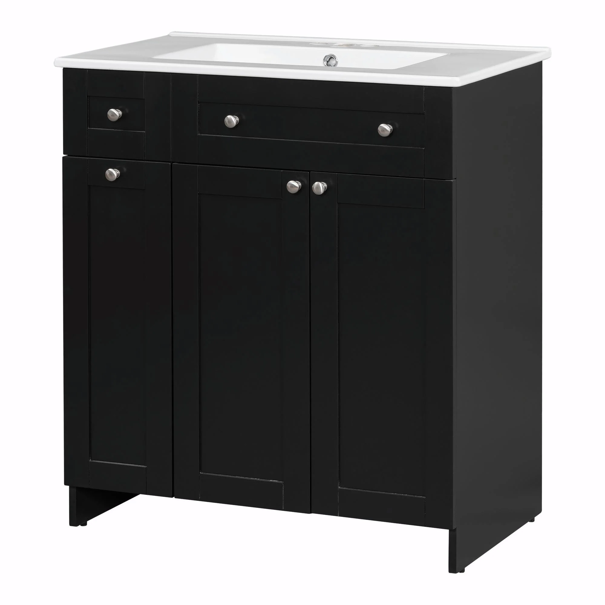 30-Inch Bathroom Vanity with Ceramic Sink Combo