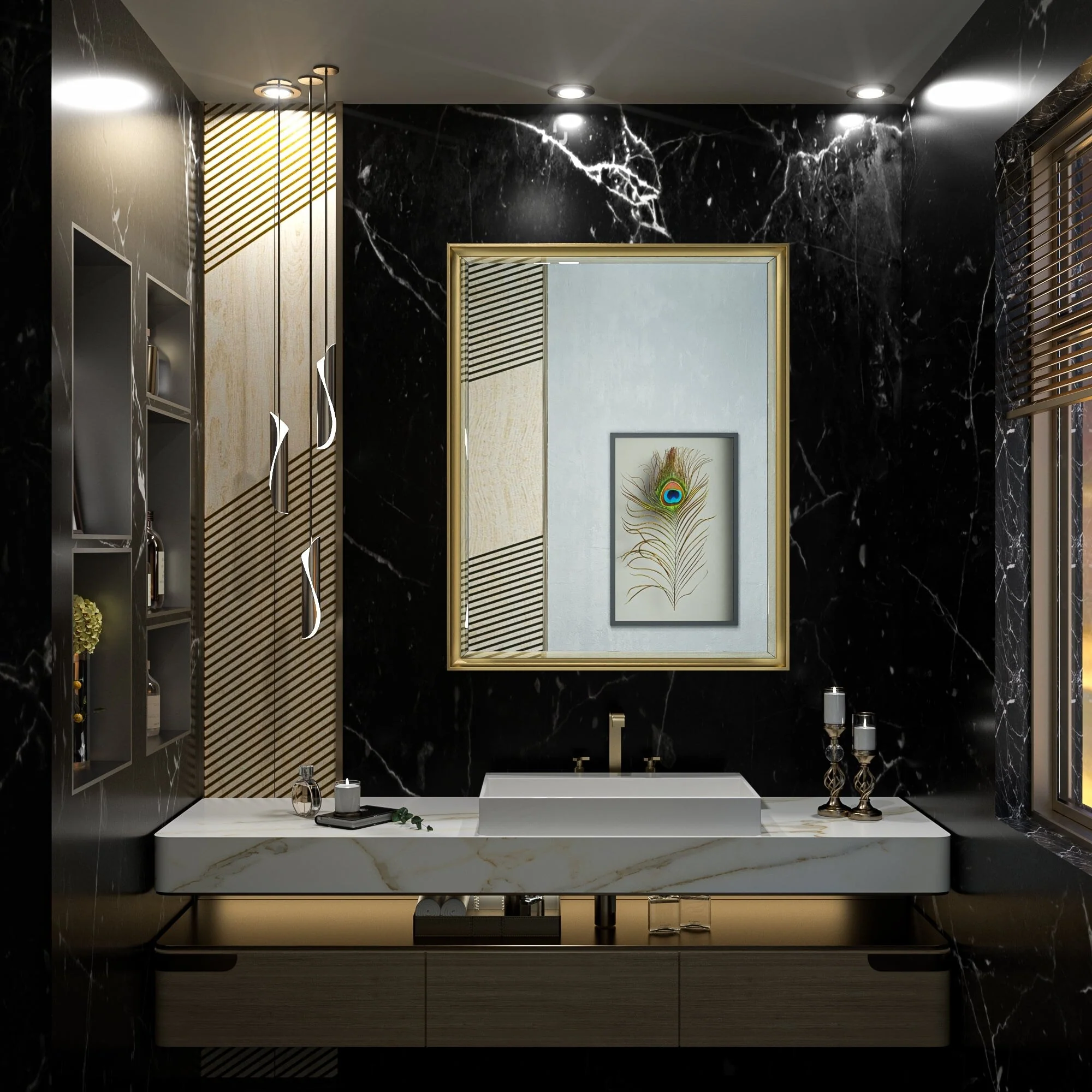 TokeShimi Medicine Cabinets for Bathroom with Mirror, Beveled Framed