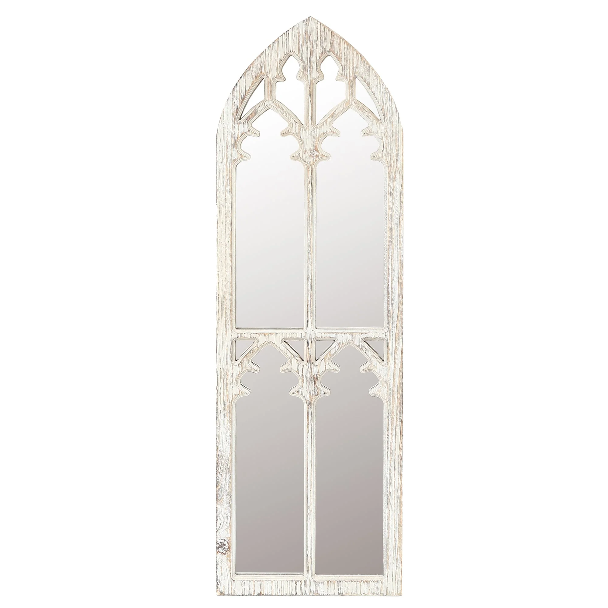 Wood Cathedral Framed Wall Mirror