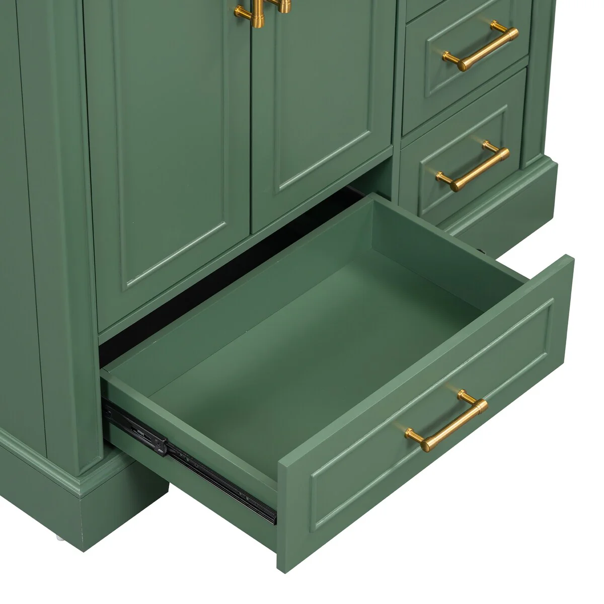 Bathroom Cabinet with Two Doors and Four Drawers