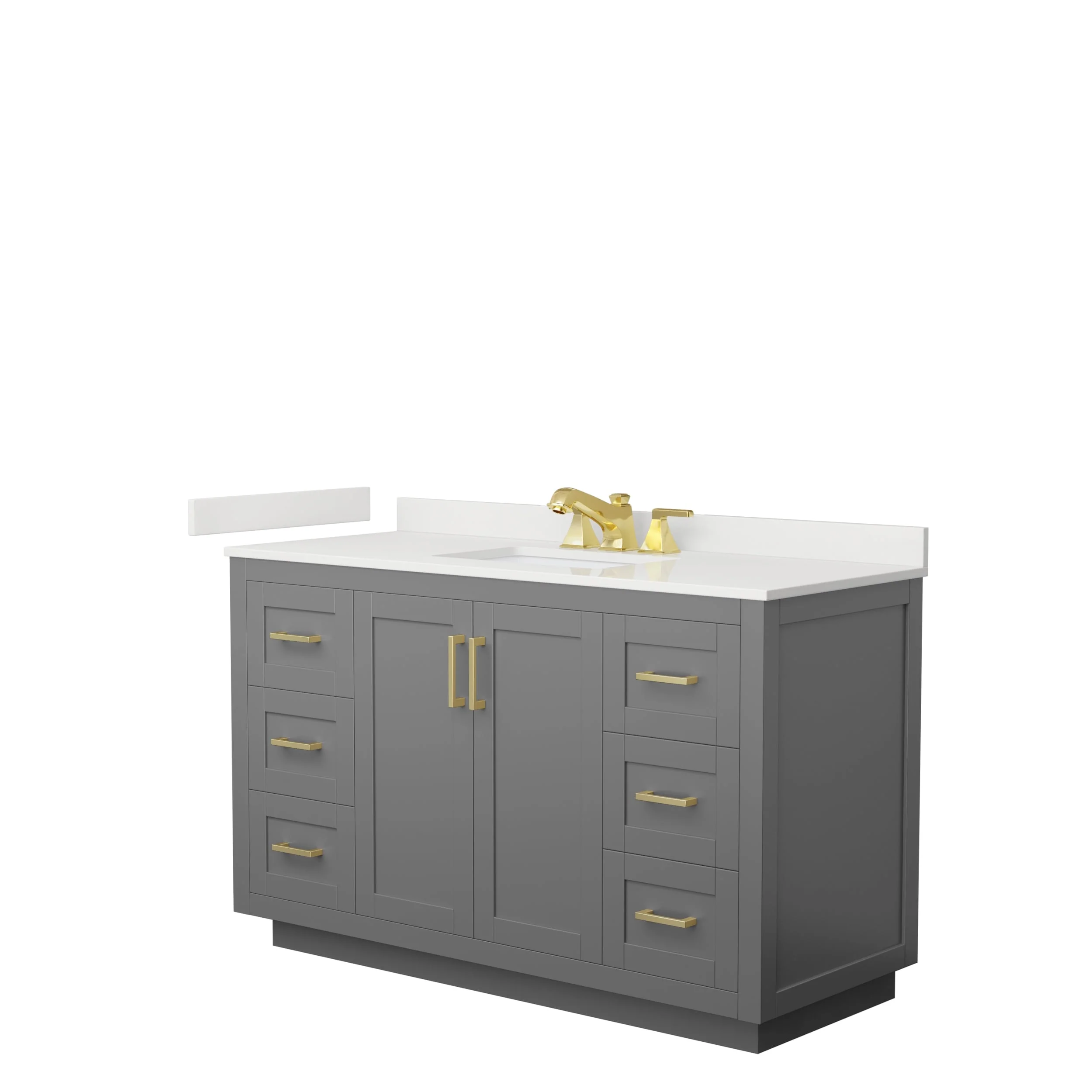 Miranda 54-inch Single Vanity, Quartz Top
