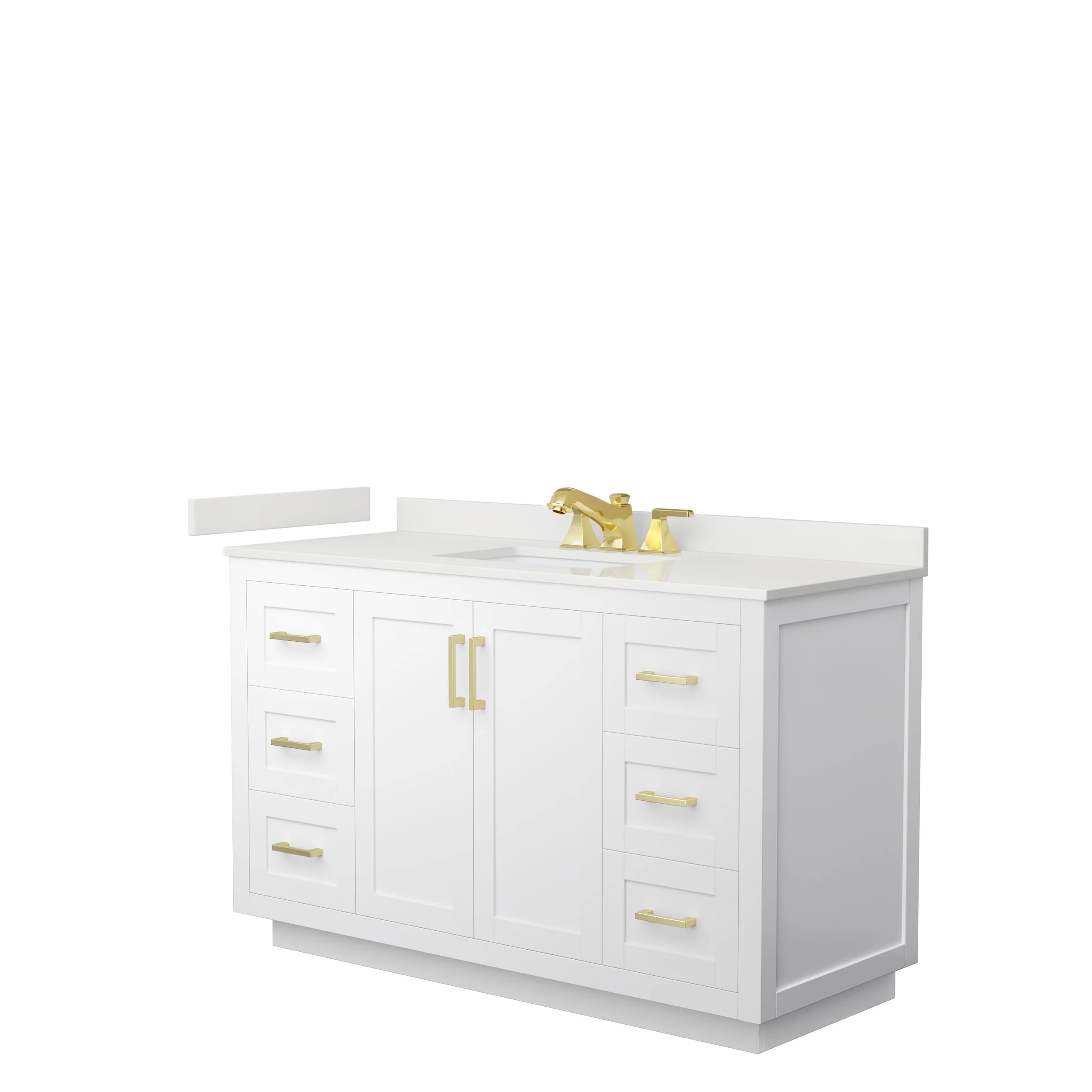 Miranda 54-inch Single Vanity, Quartz Top