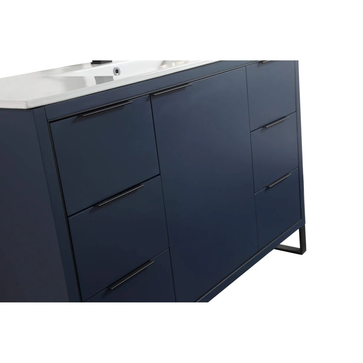 Fine Fixtures Opulence Collection Bathroom Vanity with White Ceramic Sink