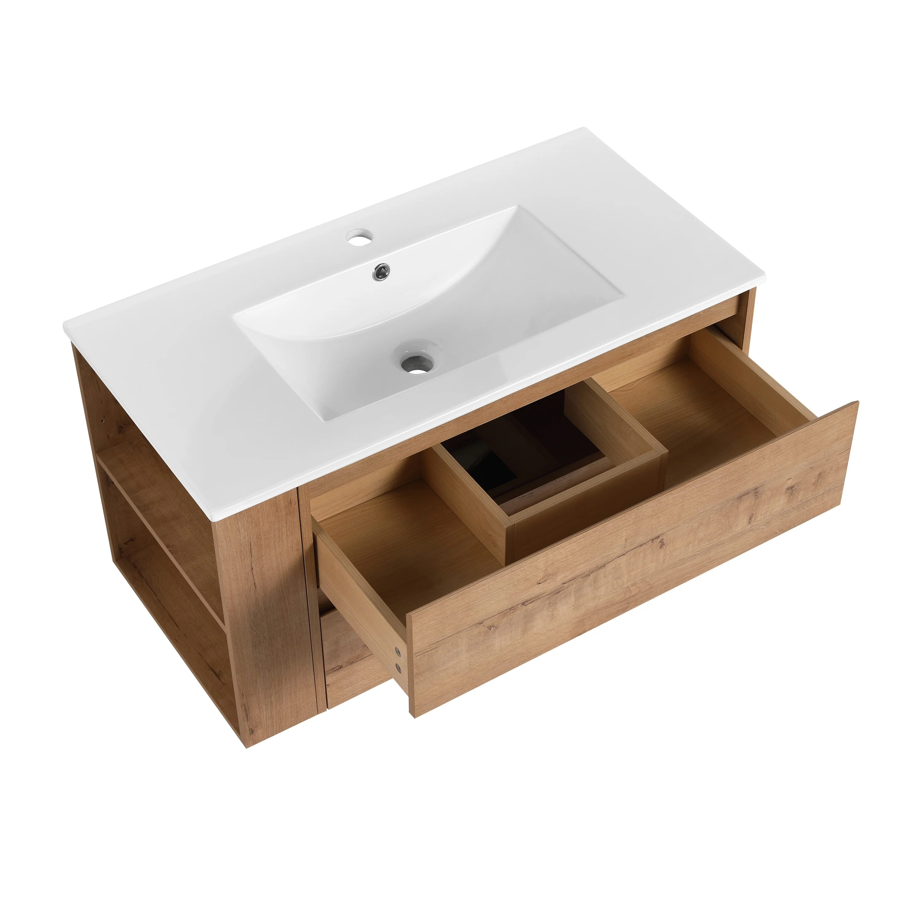 Beingnext 30''/36'' Single Sink Floating Bathroom Vanity with Soft Close Drawer and Adjustable Shelf