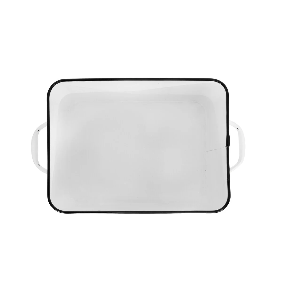 Enameled Metal Bread Box with