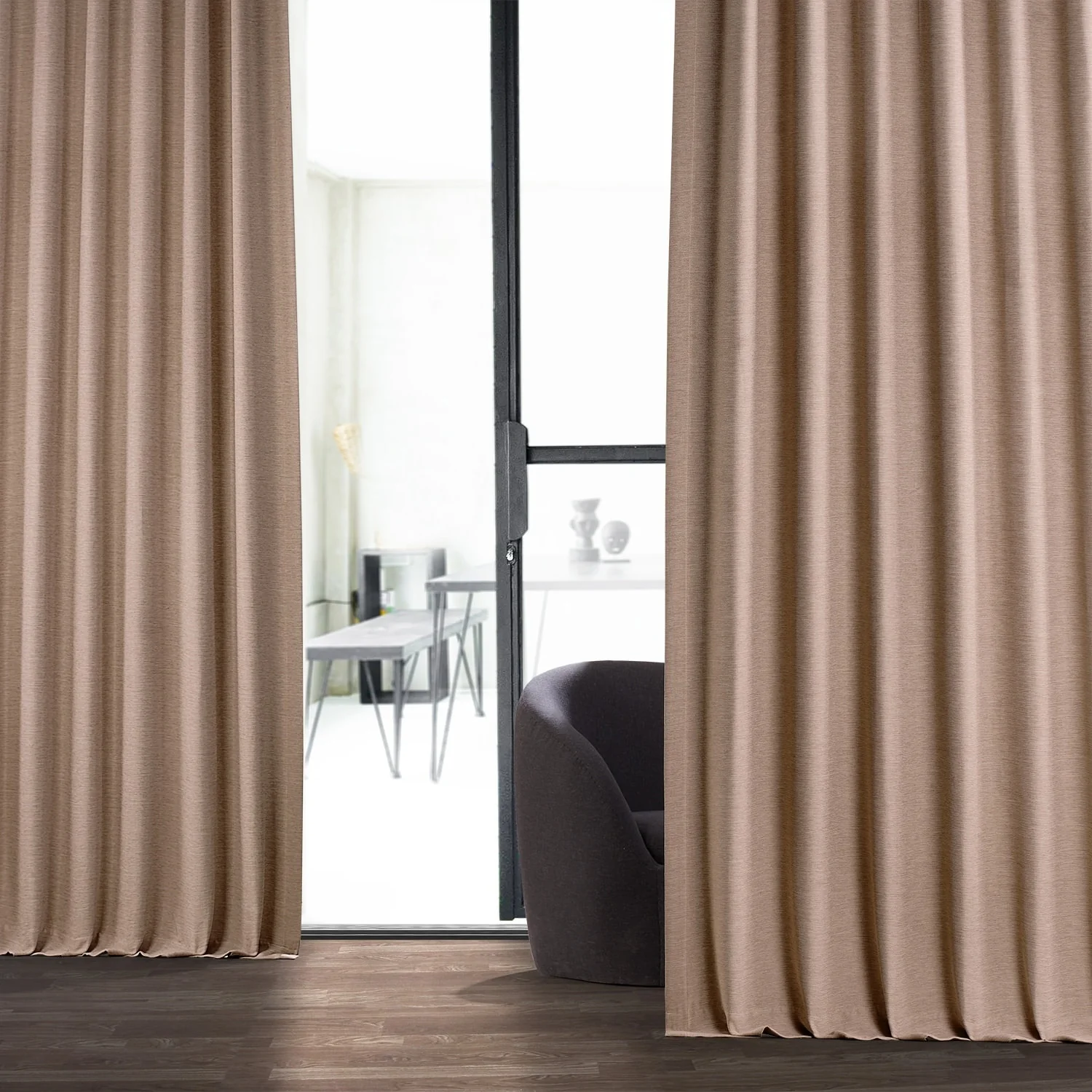 Exclusive Fabrics Textured Bellino Room Darkening Curtains (1 Panel)