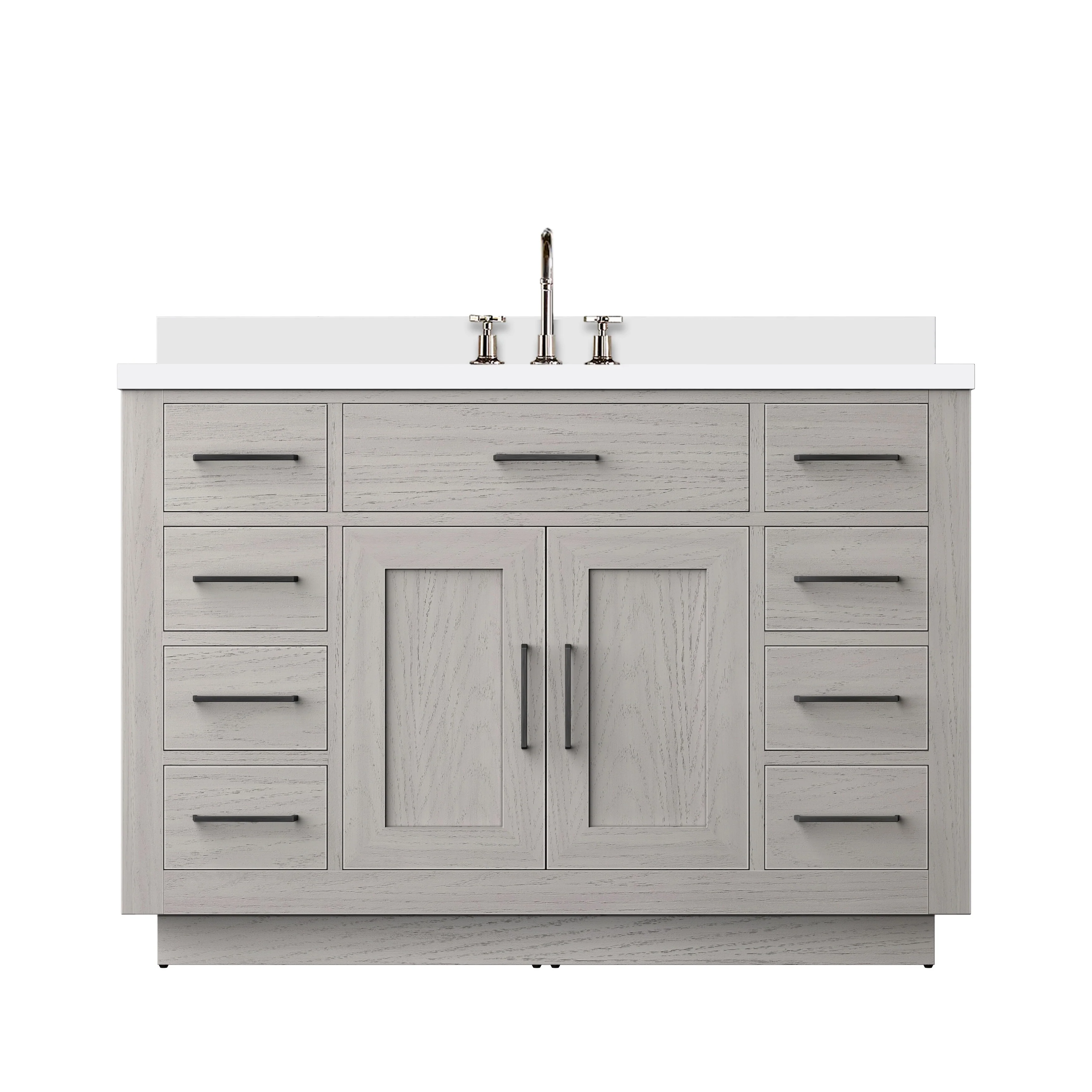 Abbey Bath Vanity with Cultured Marble Top, Sink and Faucet