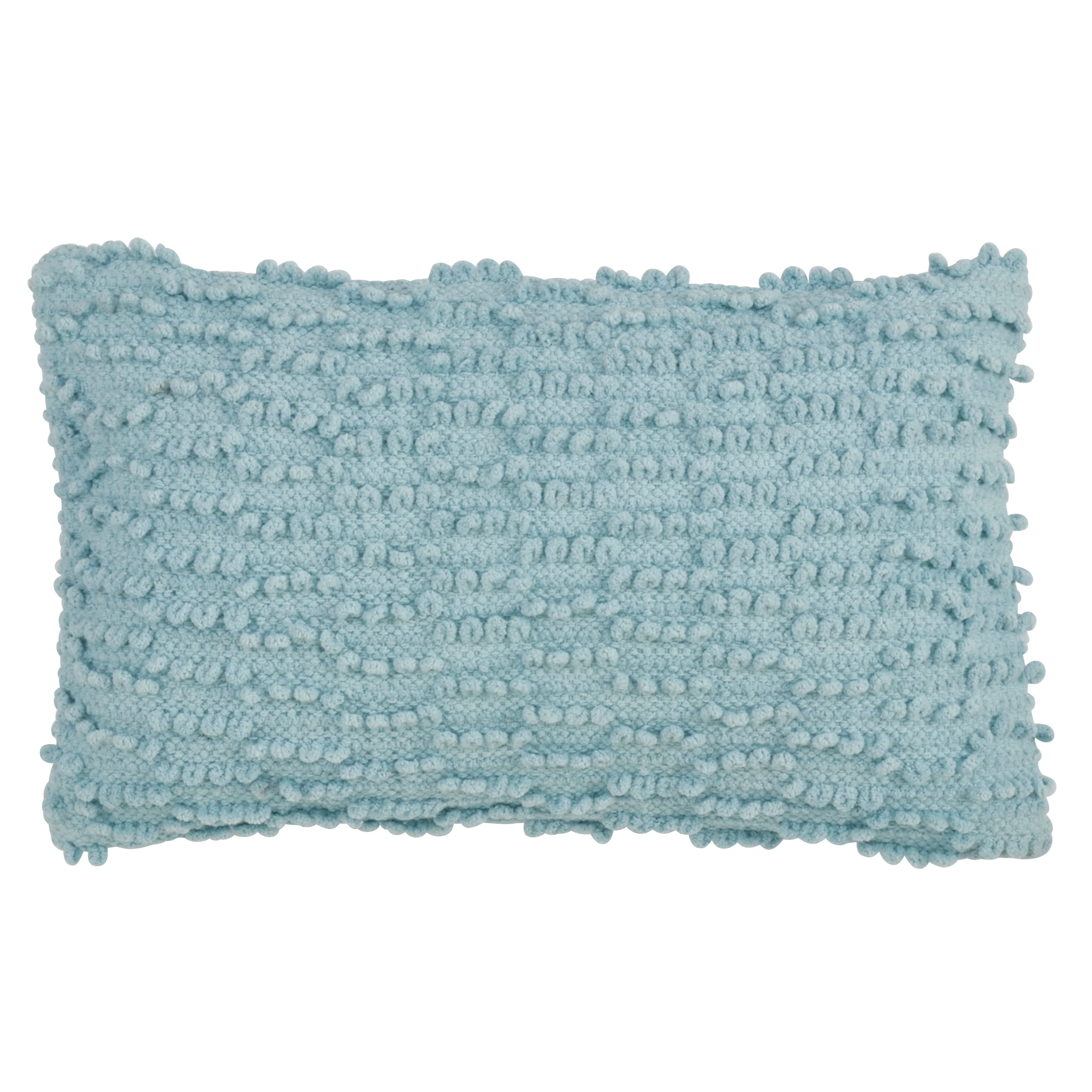 Nubby Design Down Filled Throw Pillow