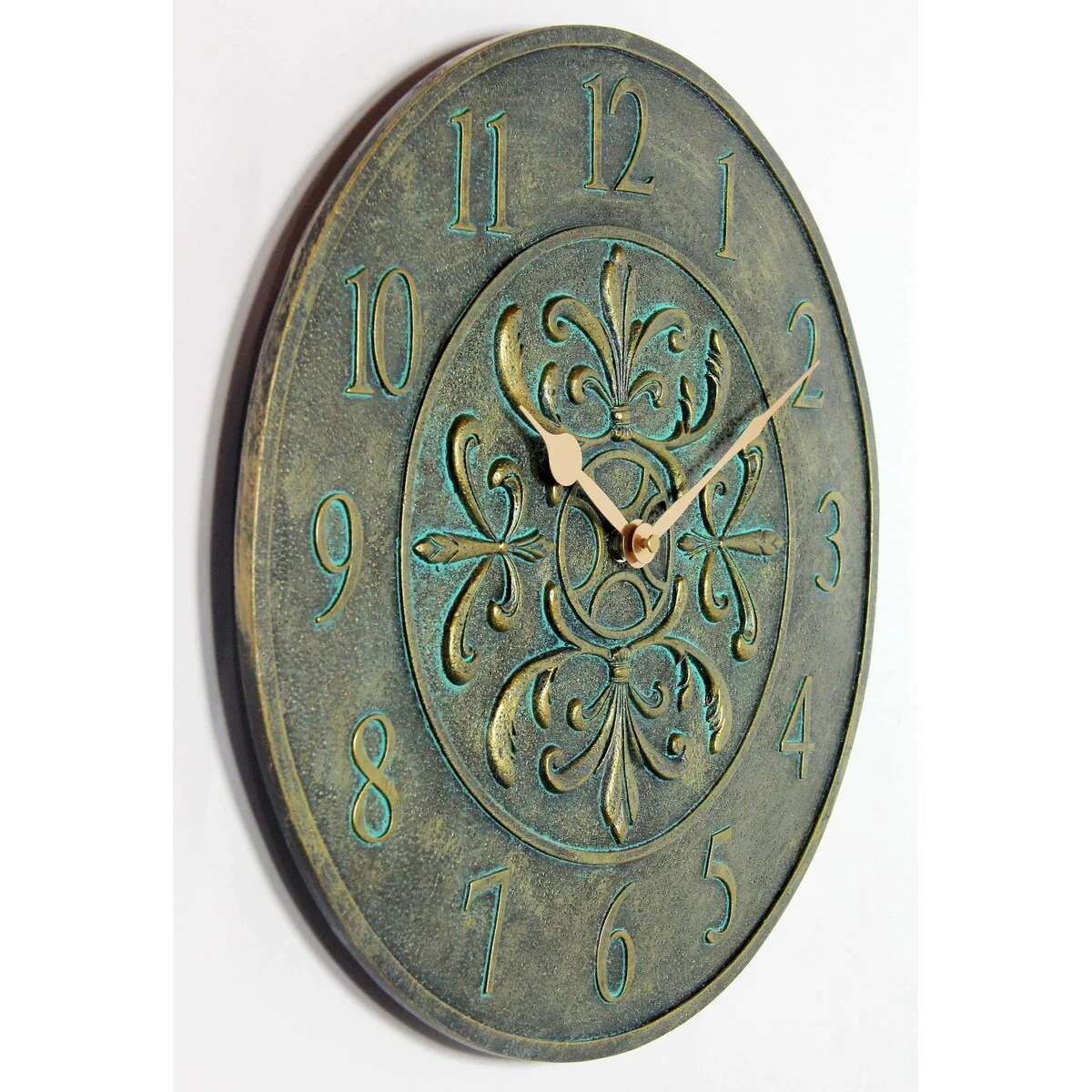 Blanc Fleur Wall Clock - 15 x 1.38 x 15 - 15 x 1.38 x 15