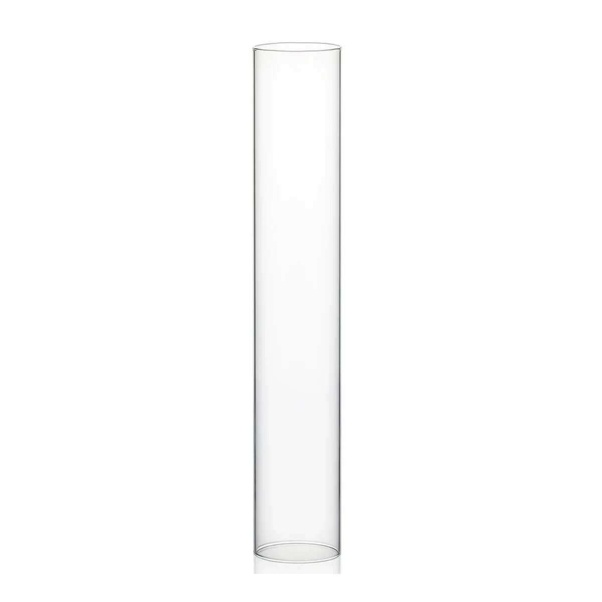 Clear Glass Cylinder Hurricane Chimney Tube, Candle Cover - 1 Piece
