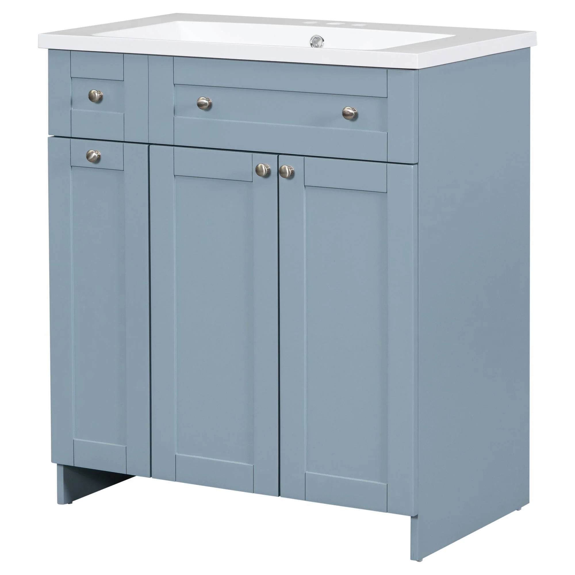 30-Inch Bathroom Vanity with Ceramic Sink Combo