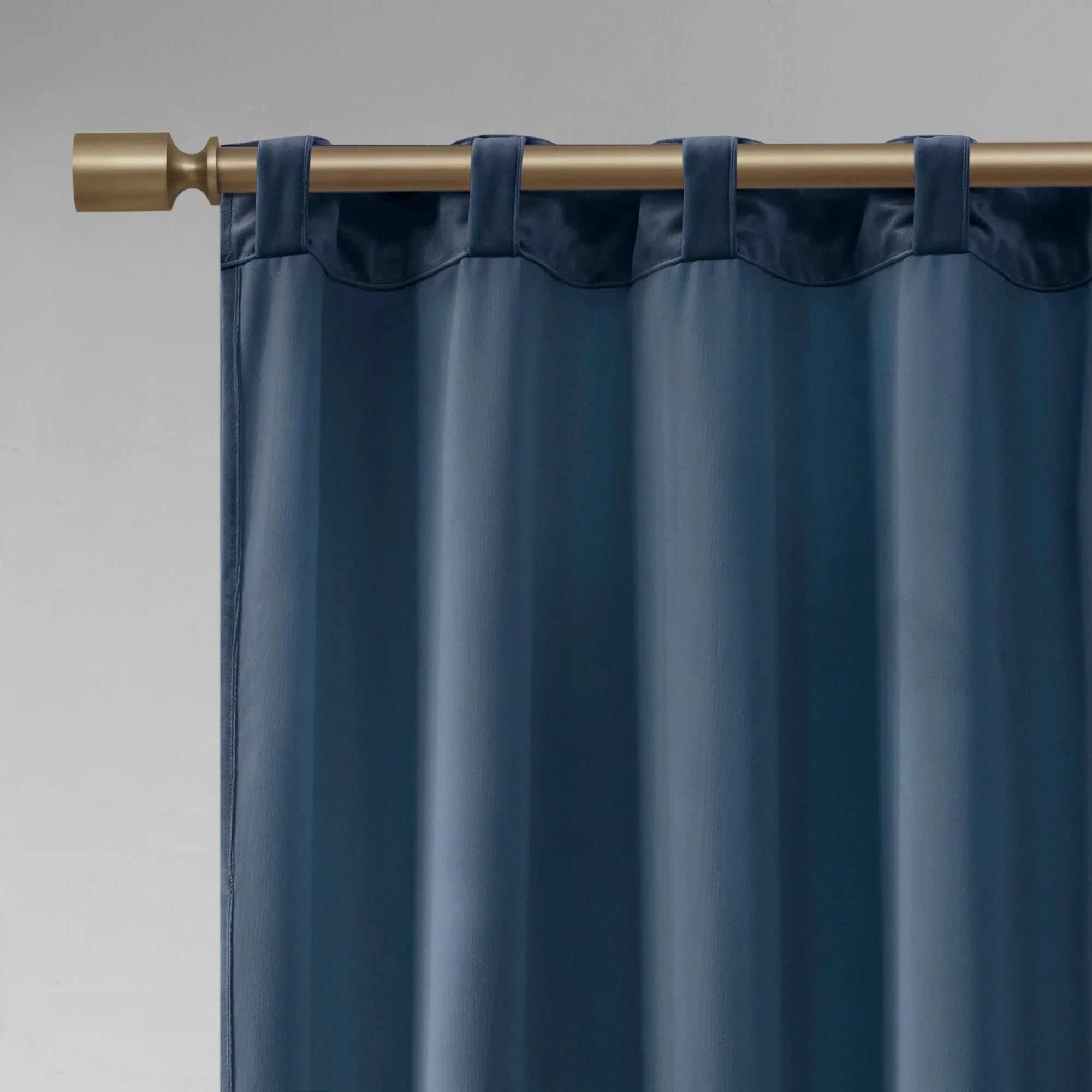 510 Design Garett Room Darkening Poly Velvet Rod Pocket/Back Tab Curtain Panel Pair