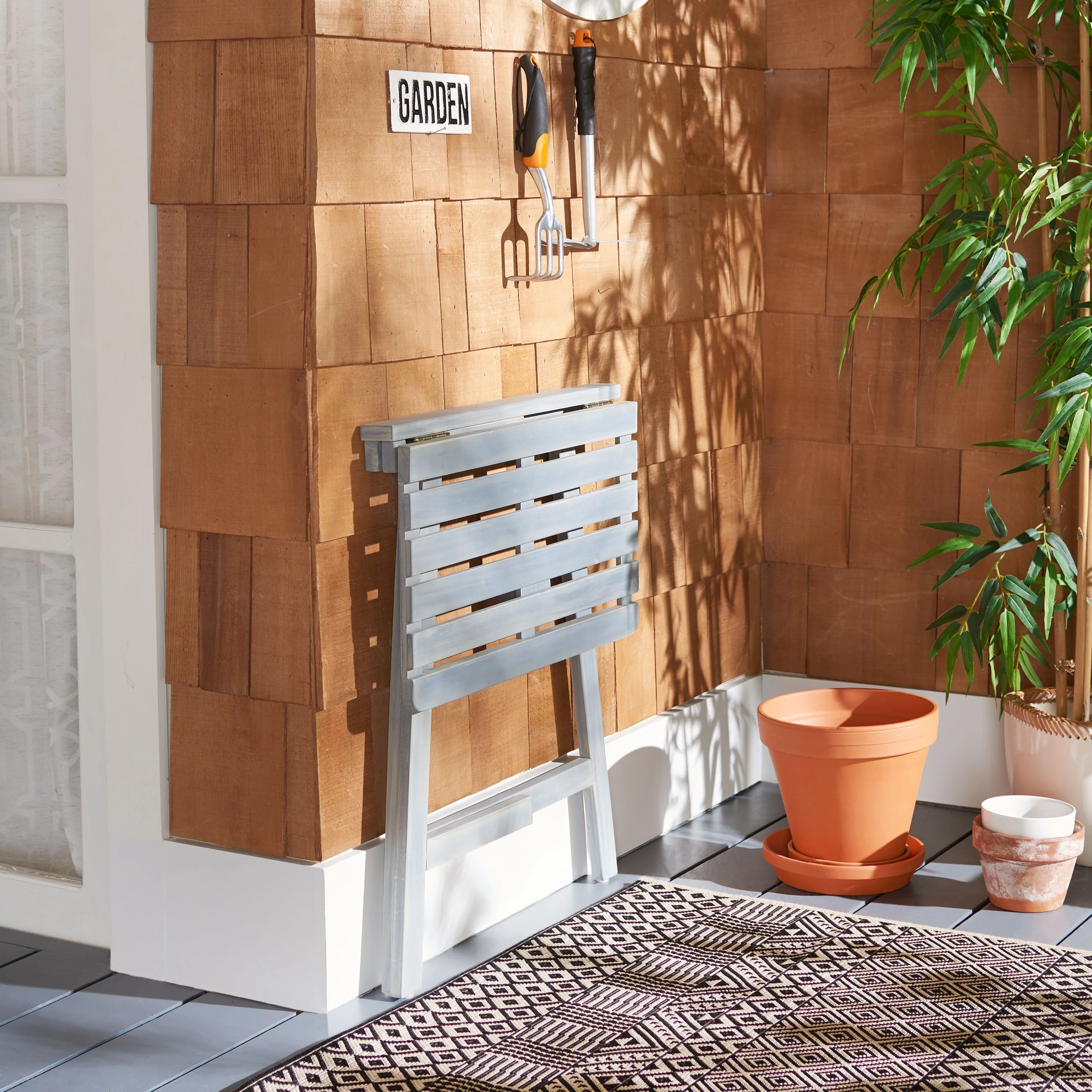 SAFAVIEH Outdoor Living Benton Balcony Table. - 24