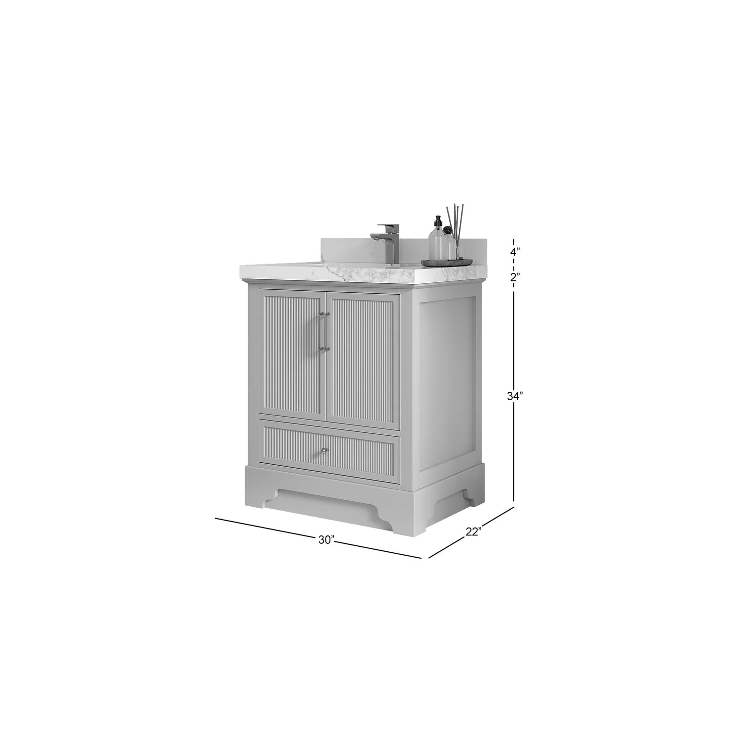 Willow Collections 30 in. W x 22 in. D Alys Single Sink Bathroom Vanity with Countertop