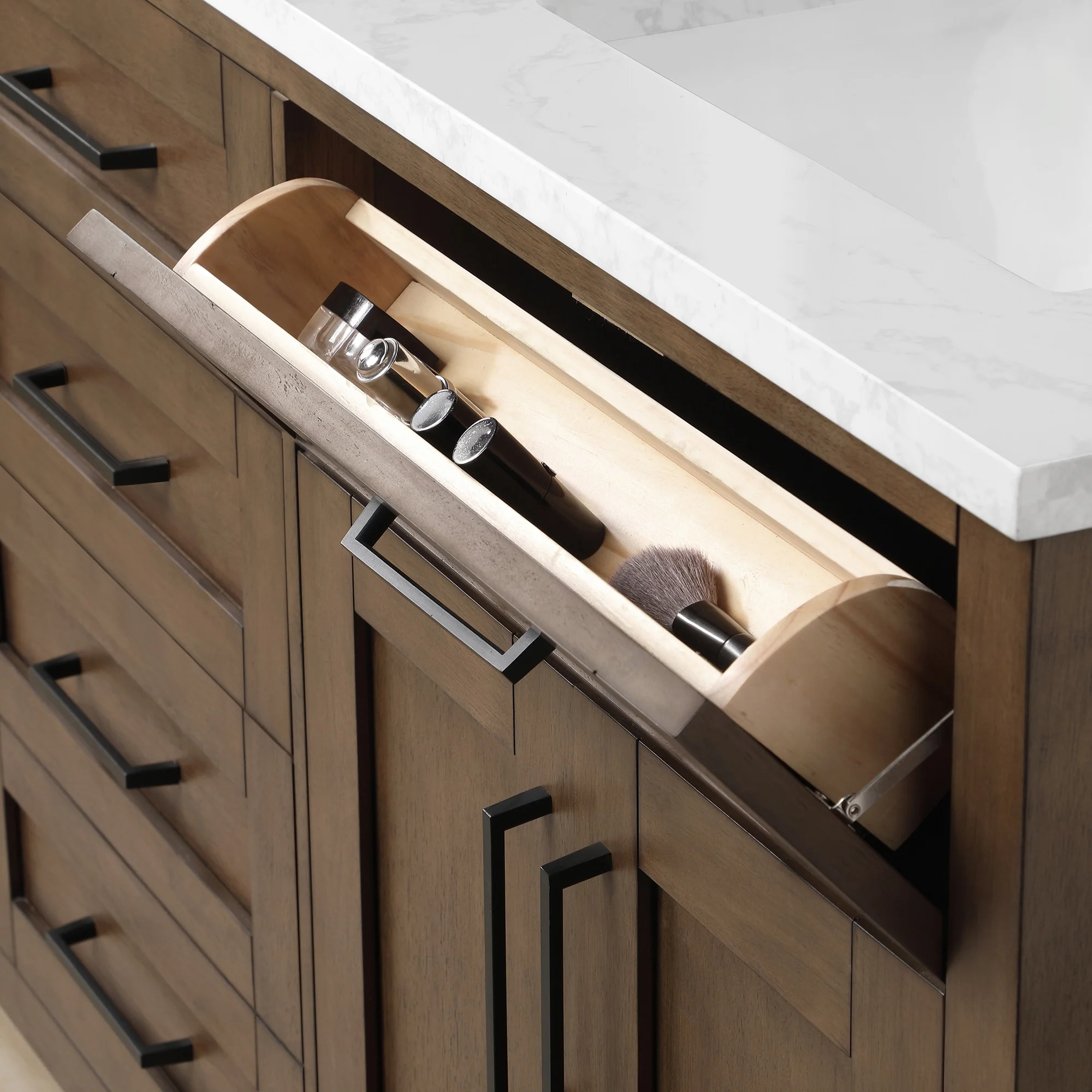 OVE Decors Tahoe 72-inch Modern Almond Latte Vanity