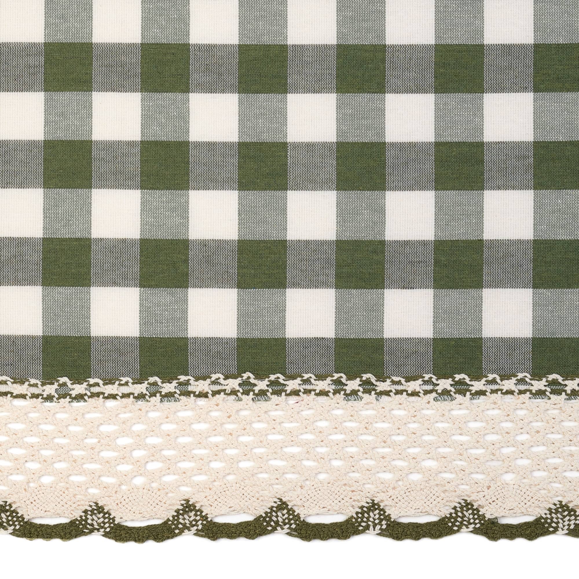 Achim Buffalo Check Blend Tier Curtain Panels (Set of 2) - 58x36