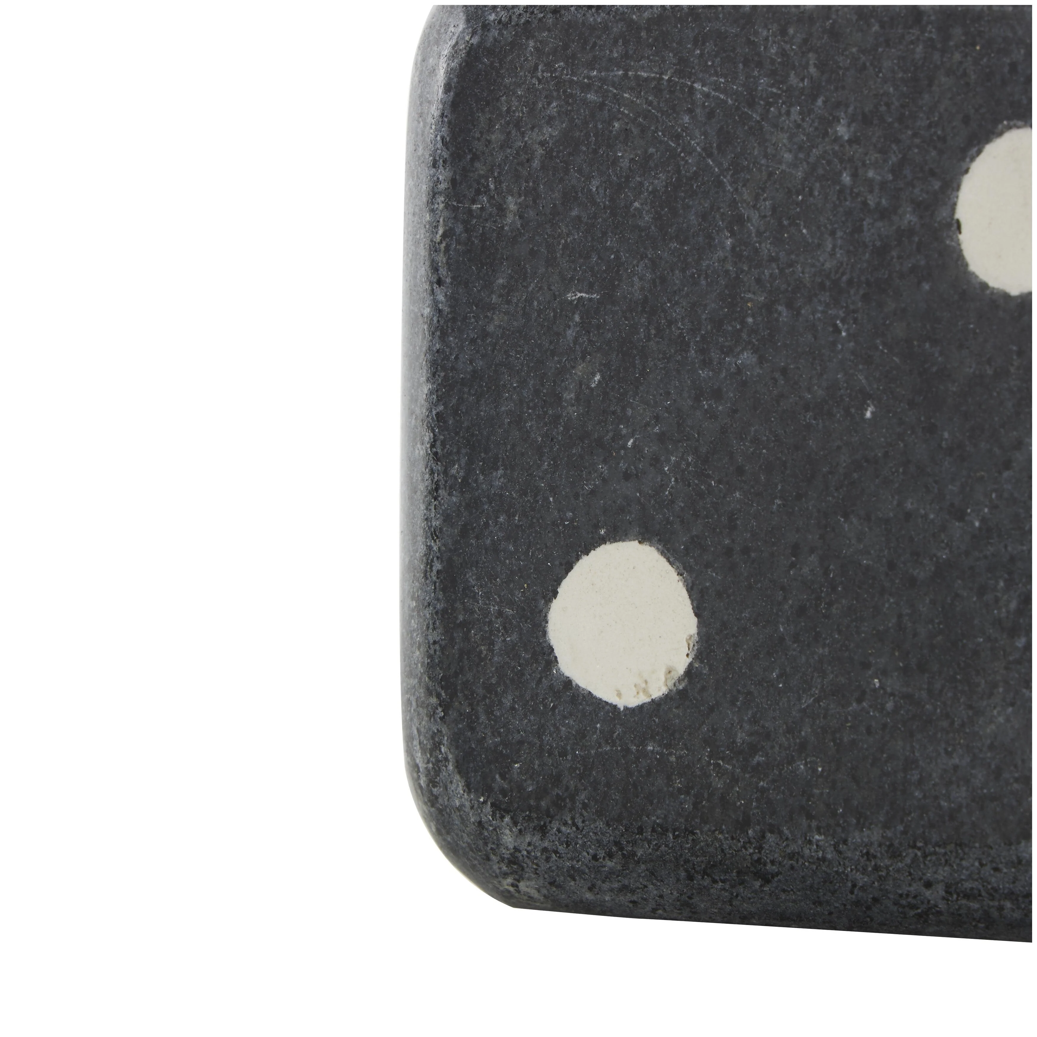 Marble Dice Decorative Bookends - Set of 2 Black, White or Green - Roche River Decor
