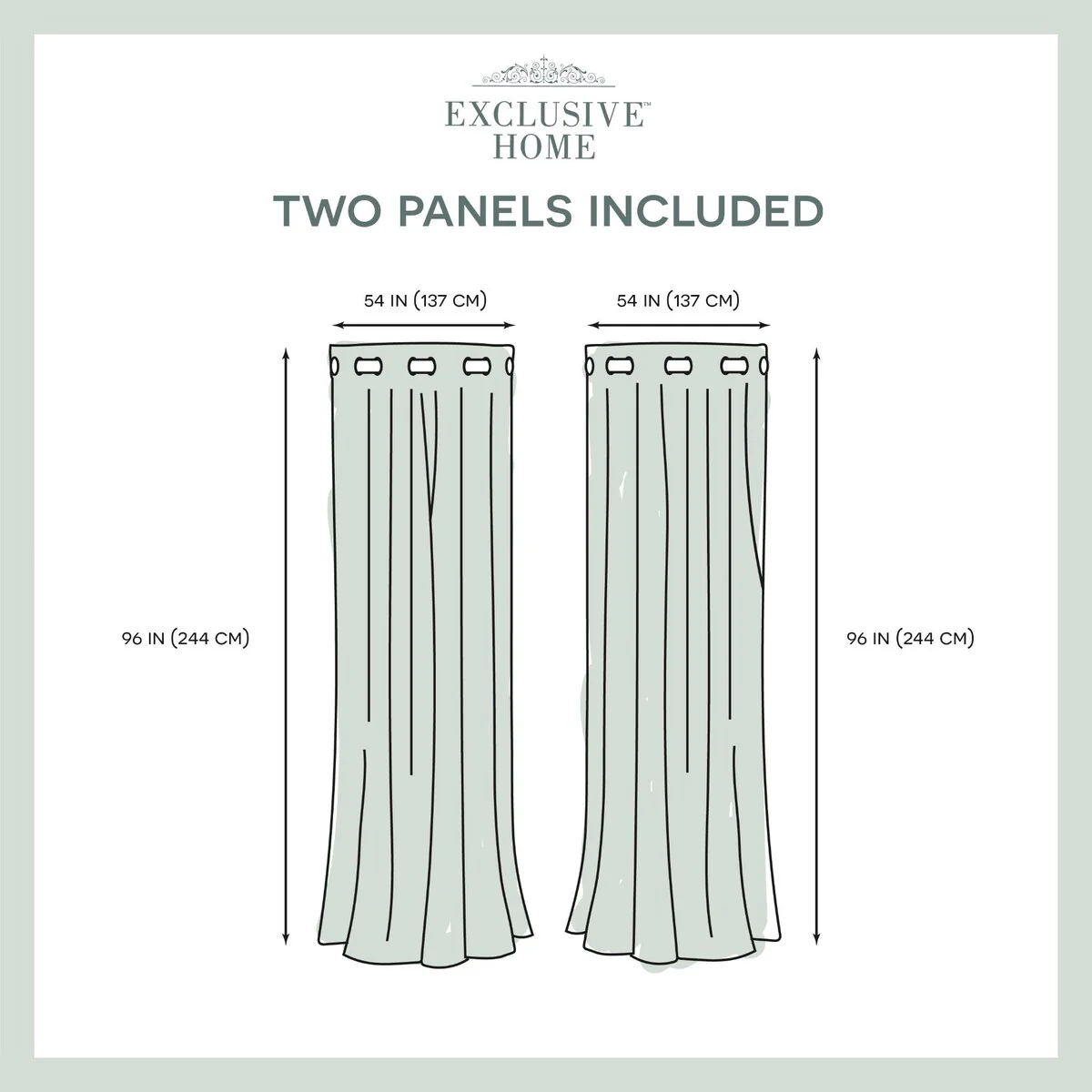 Copper Grove Chirpan Striped Sheer Grommet Top Curtain Panel Pair