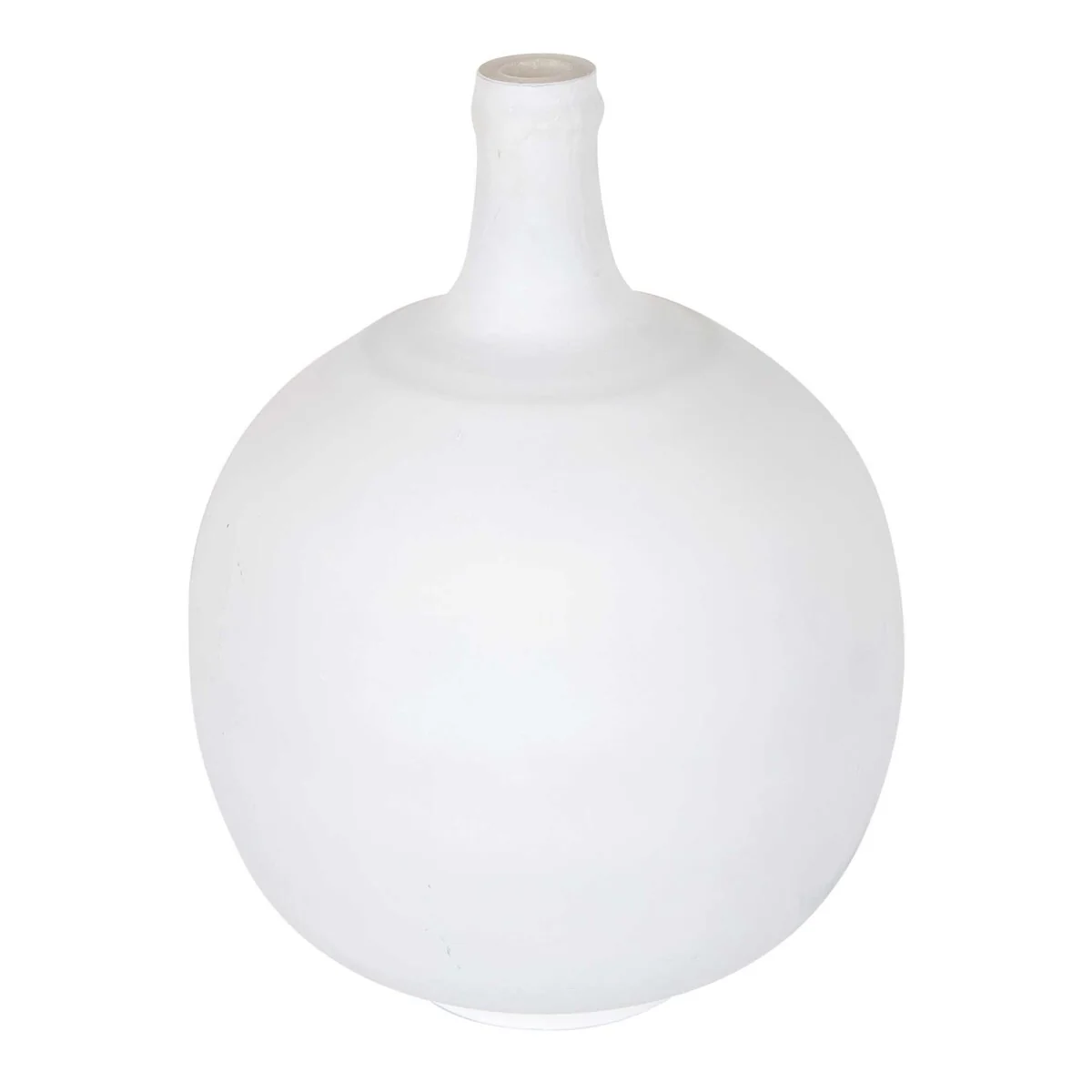 Aria Matte White 12.5-inch Glass Vase by East at Main