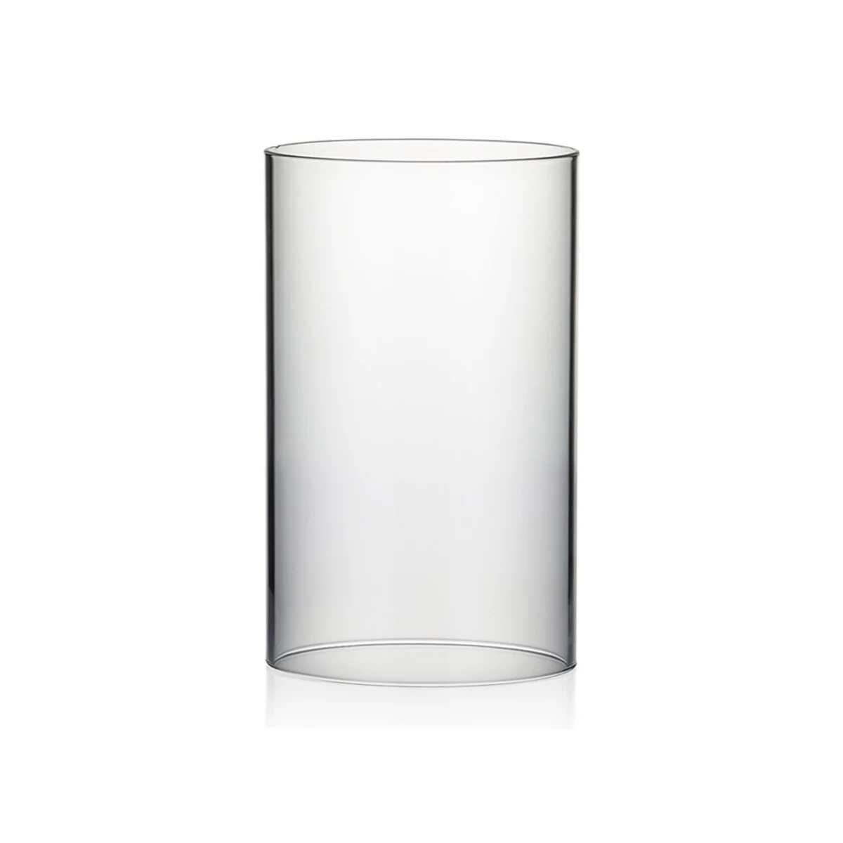 Clear Glass Cylinder Hurricane Chimney Tube, Candle Cover - 1 Piece