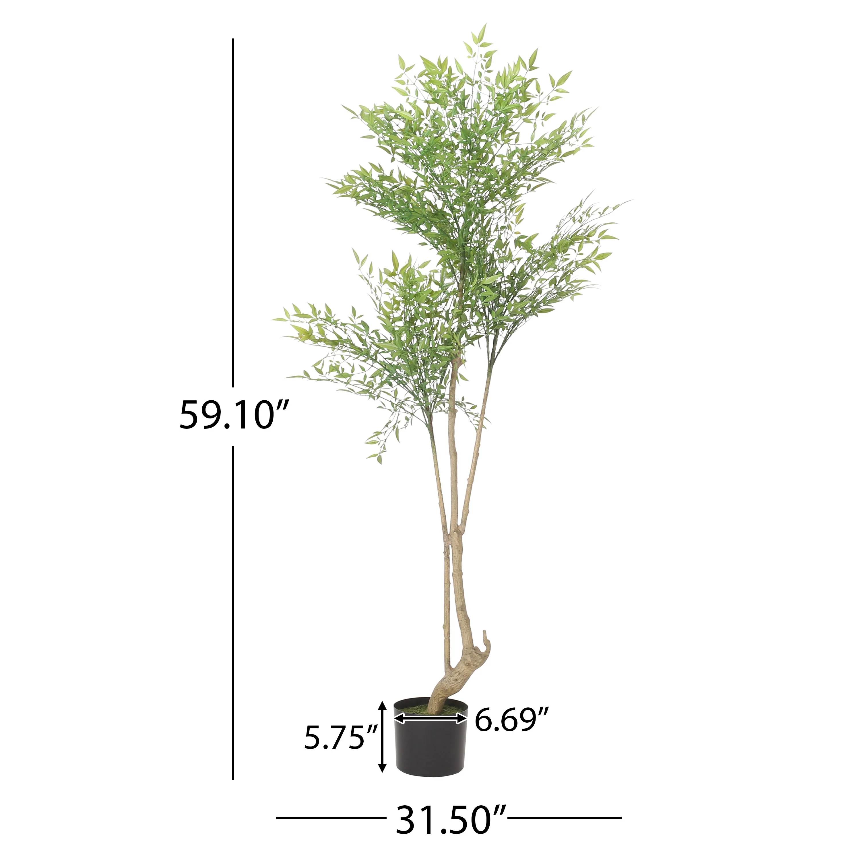 Purling Artificial Heavenly Bamboo Nandina Tree by Christopher Knight Home