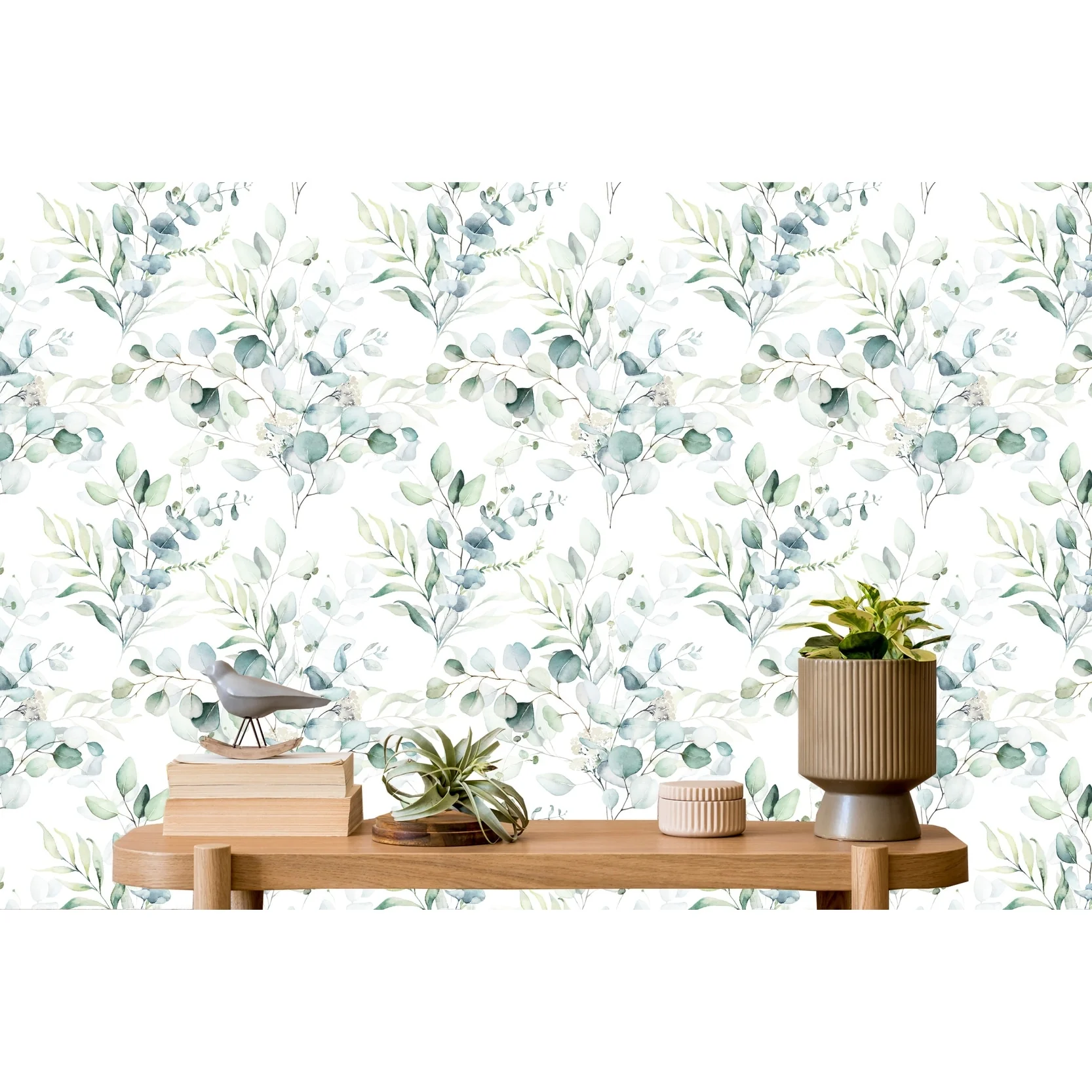 Louise Green Branches Peel and Stick Wallpaper - 24'' W x 10' L