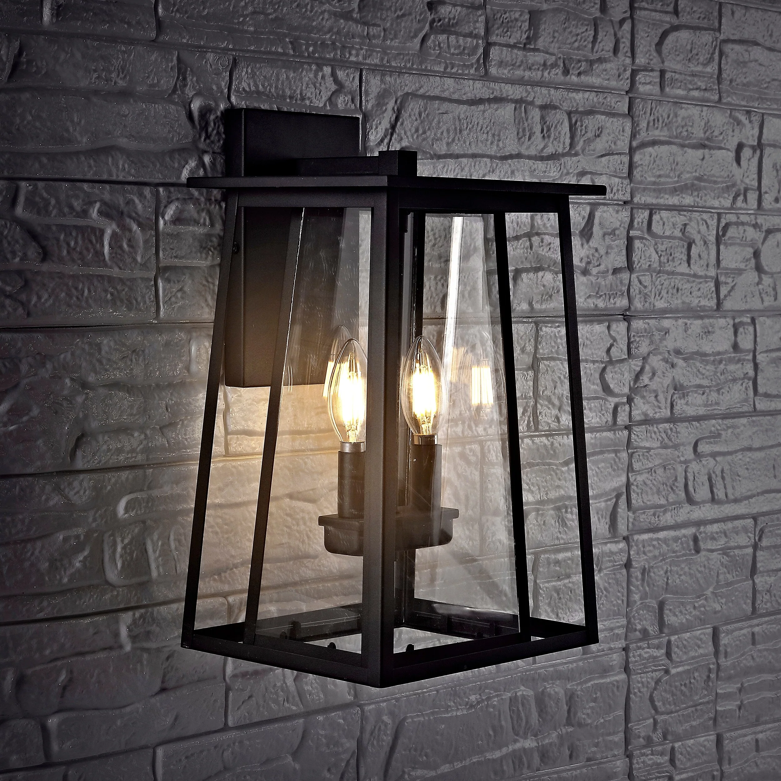 SAFAVIEH Mehriban Outdoor Wall Lantern - 9