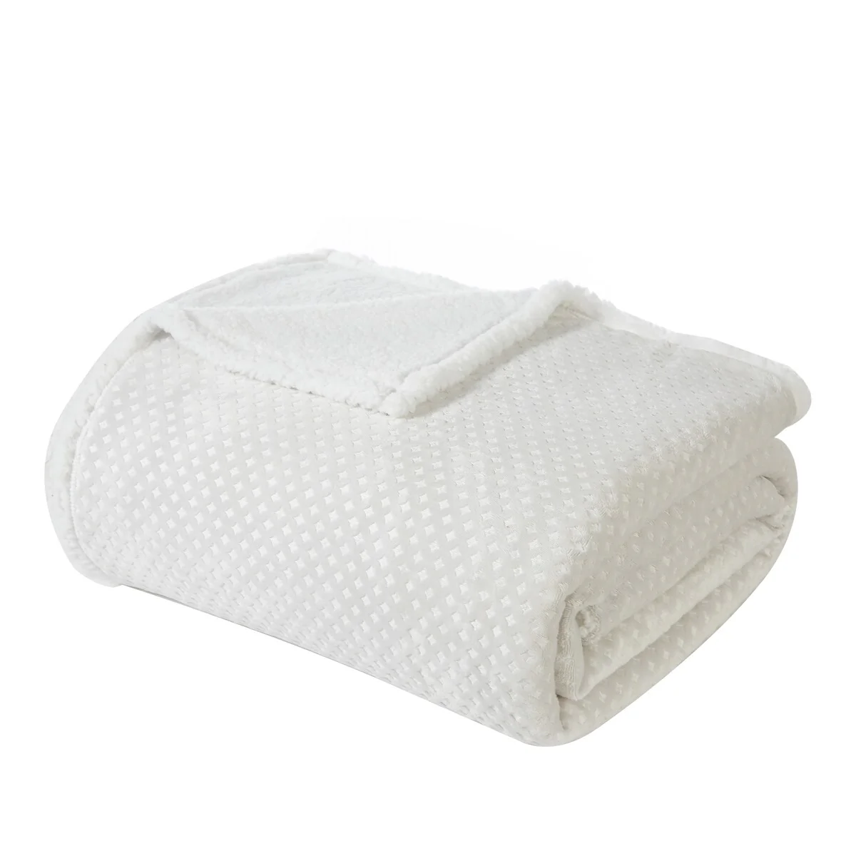 Well Being Antimicrobial Super Soft Waffle Plush Blanket