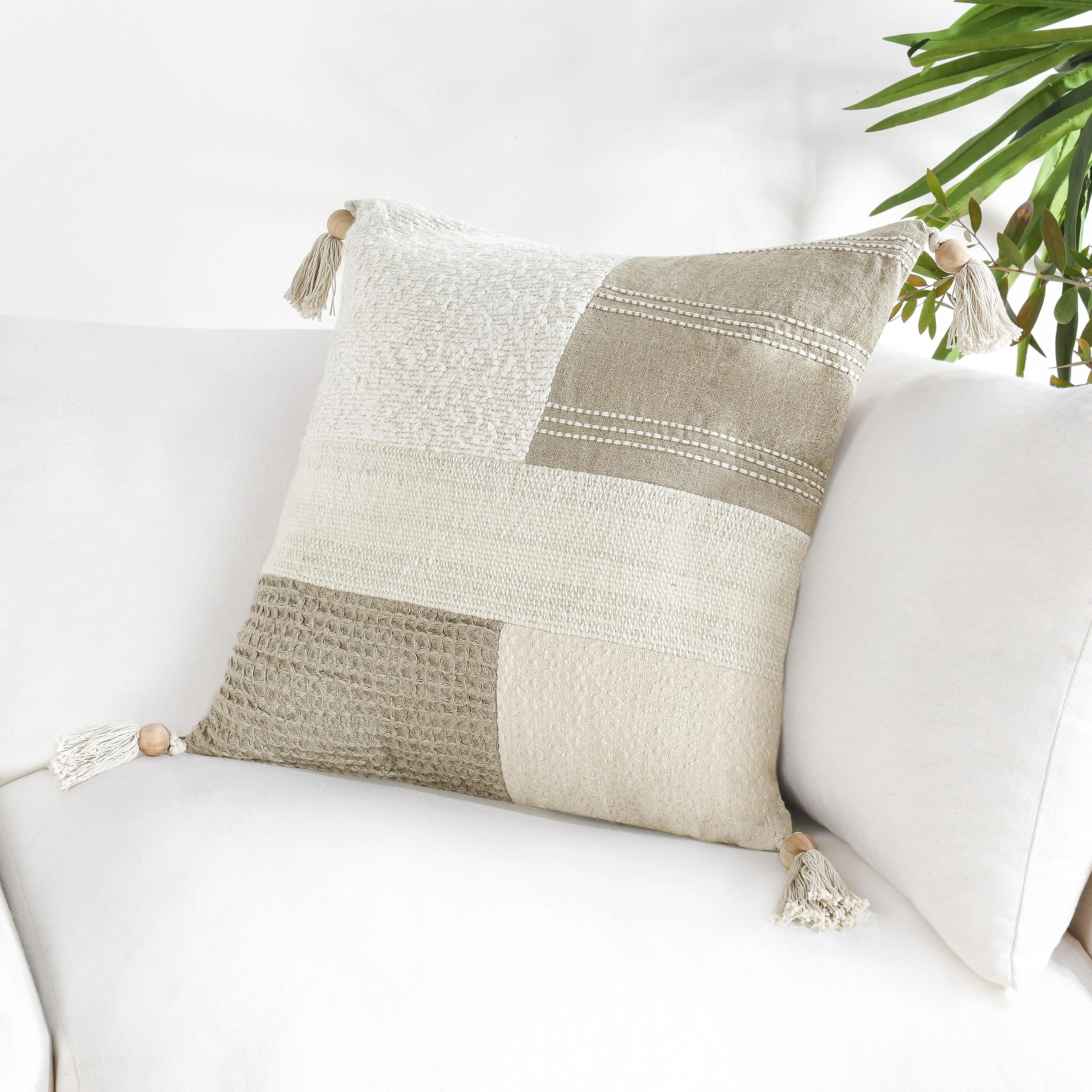 Villa by Classic Home Yasa Cotton Blend Throw Pillow