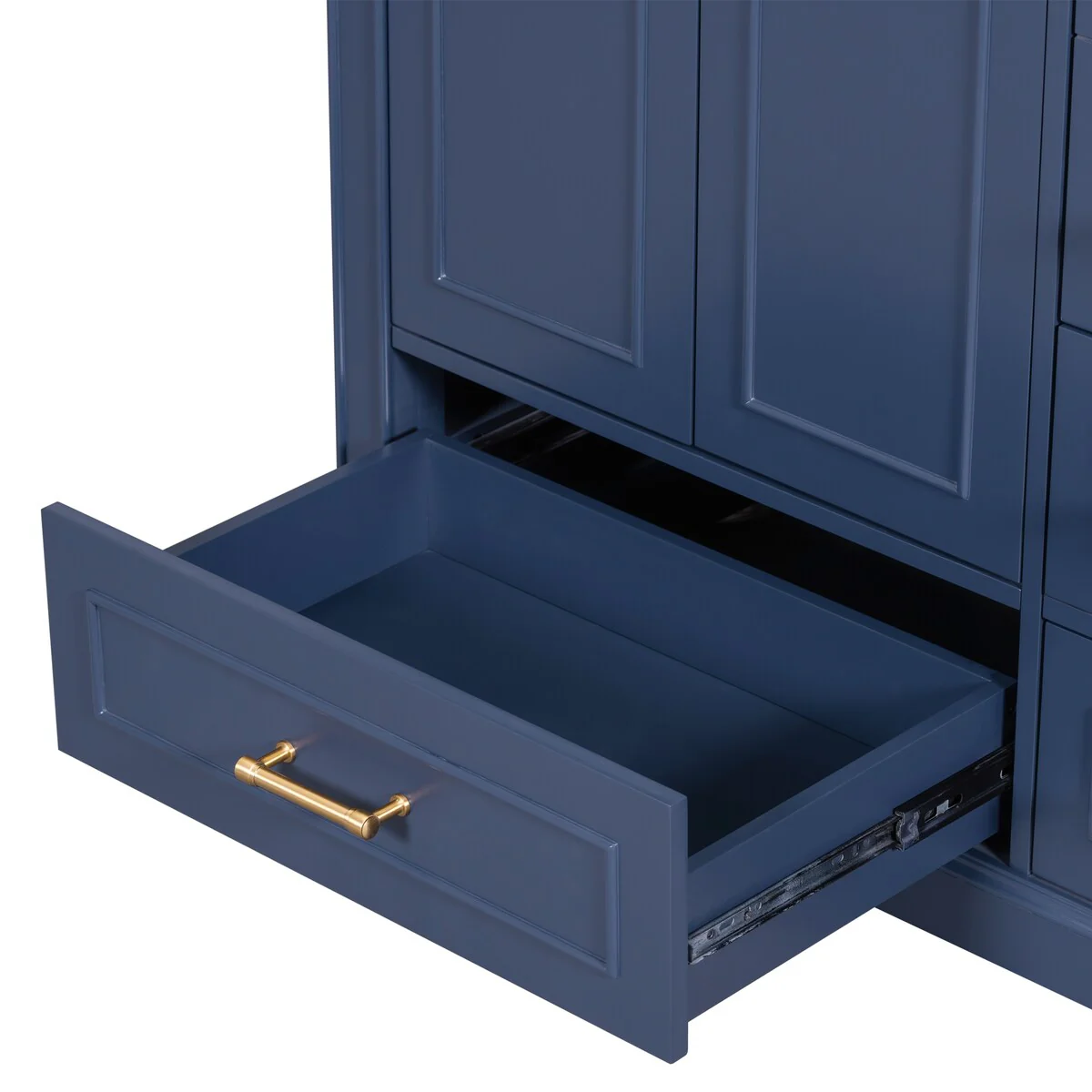 Bathroom Cabinet with Two Doors and Four Drawers