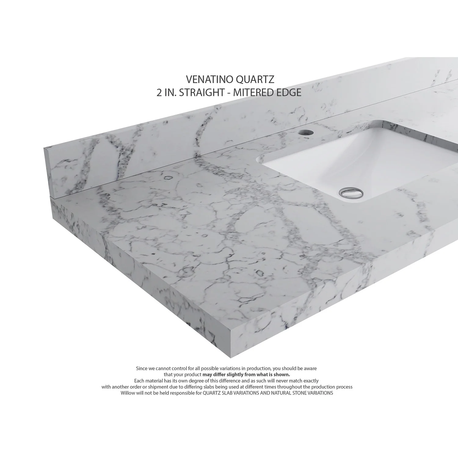 Willow Collections 60 in. W x 22 in. D Aberdeen Double Sink Bathroom Vanity with Countertop