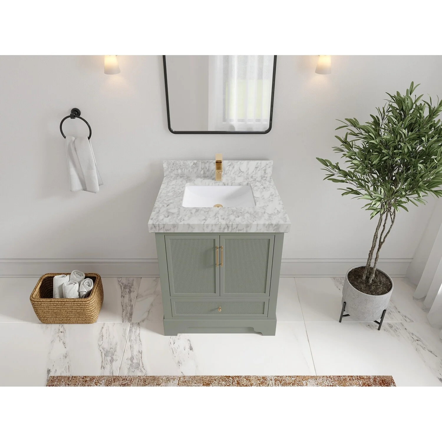 Willow Collections 30 in. W x 22 in. D Alys Single Sink Bathroom Vanity with Countertop