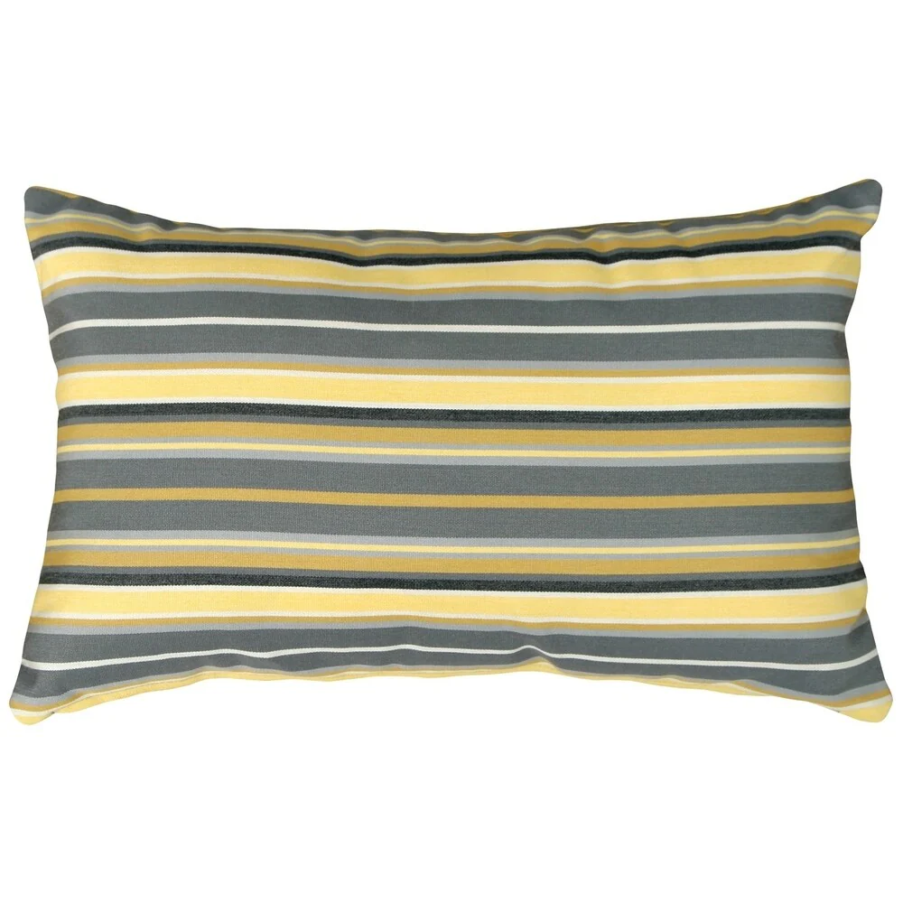Pillow Decor - Sunbrella Foster Metallic 12x20 Outdoor Pillow