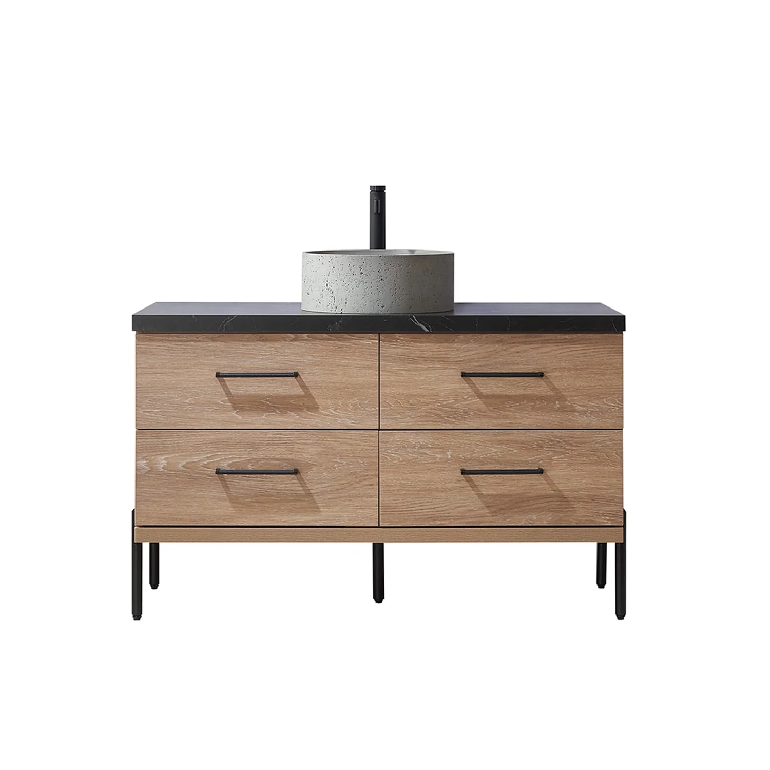 Trento Bath Vanity with Sintered Stone Top with Concrete Sink (R)