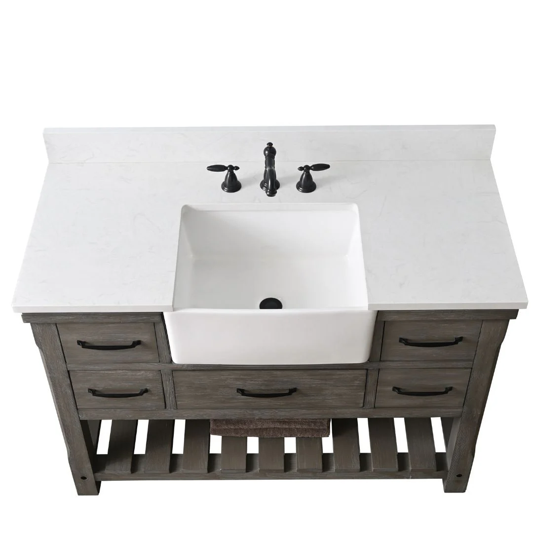 Sudio Design Bathroom Vanity Wesley Weathered Collection.