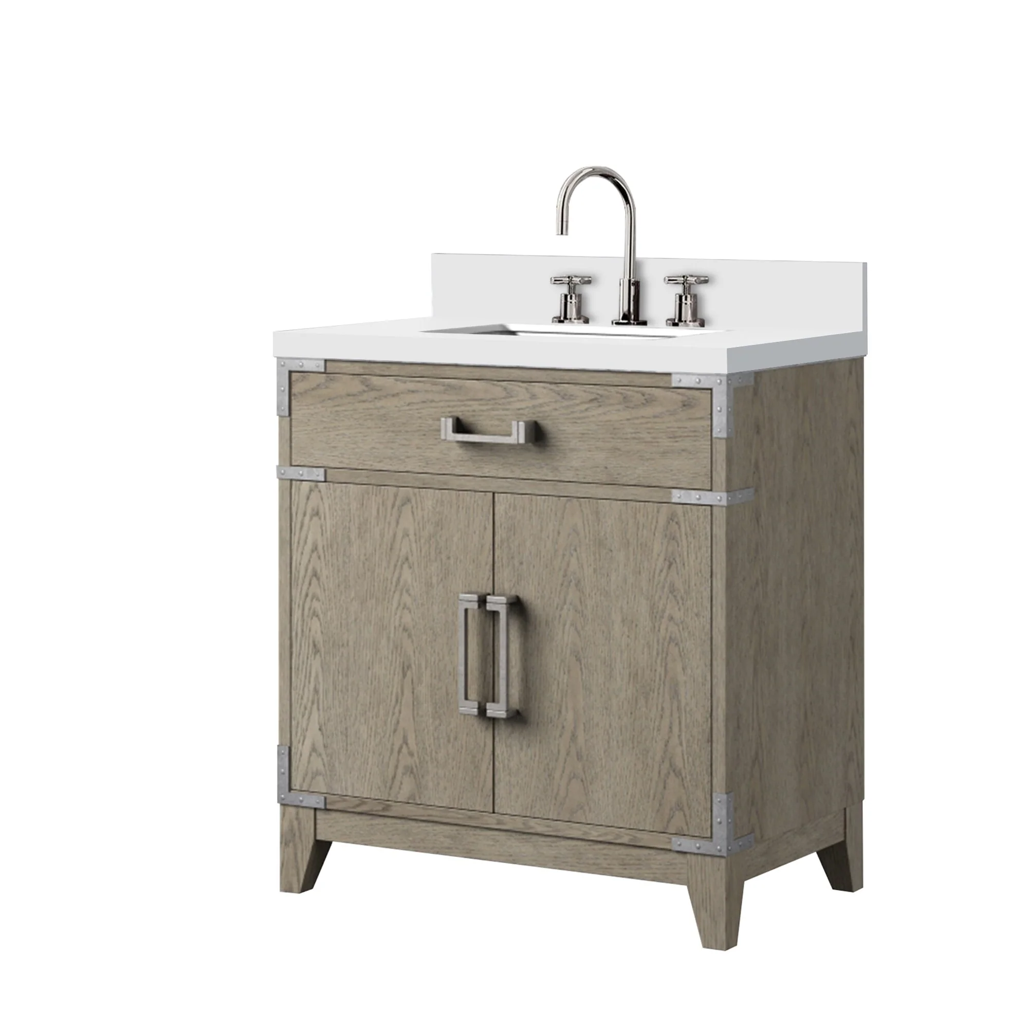 Laurel Bath Vanity Quartz Top, Sink and Faucet